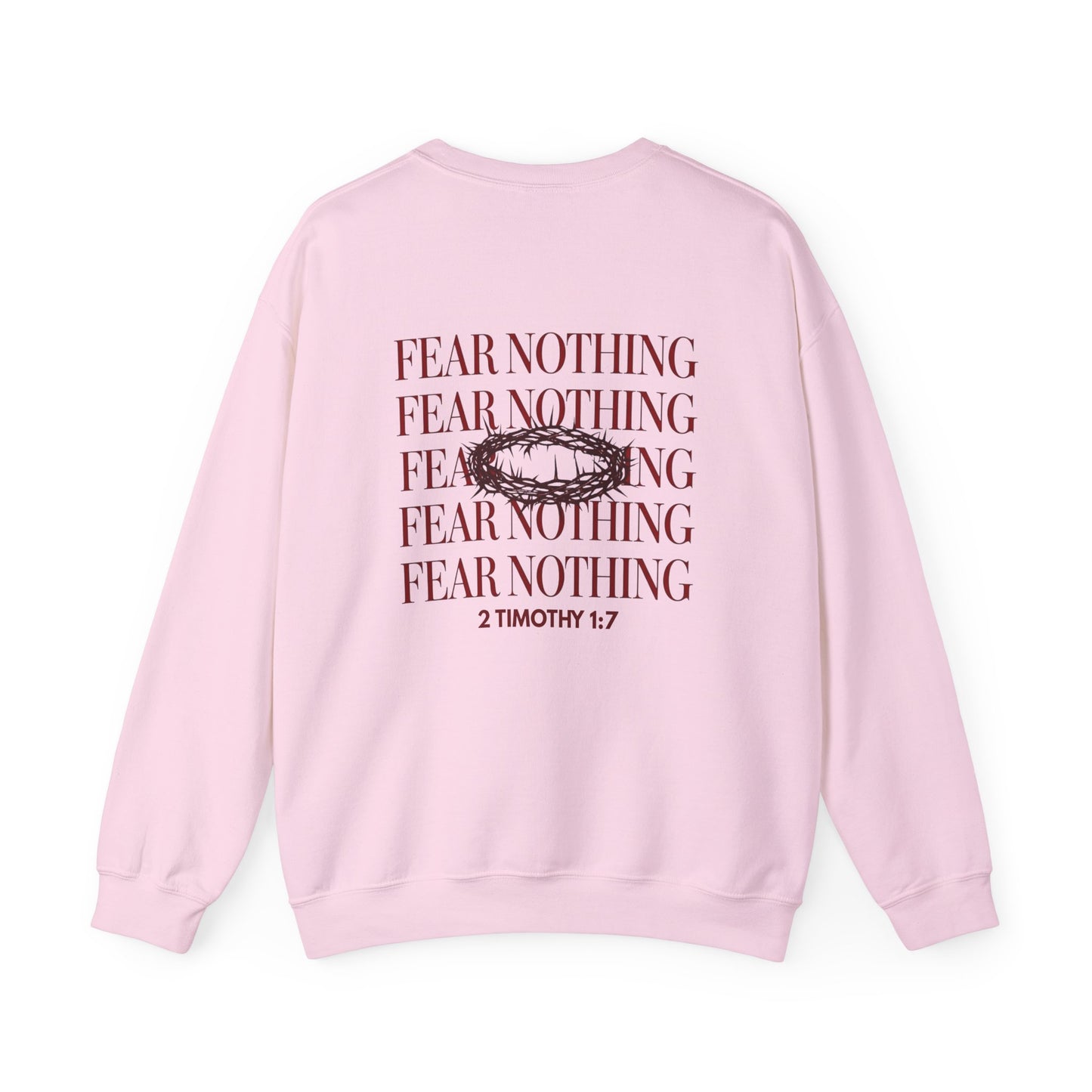 Fear Nothing Unisex Christian Sweatshirt | GV Gold Monogram Collection Faith Streetwear Apparel