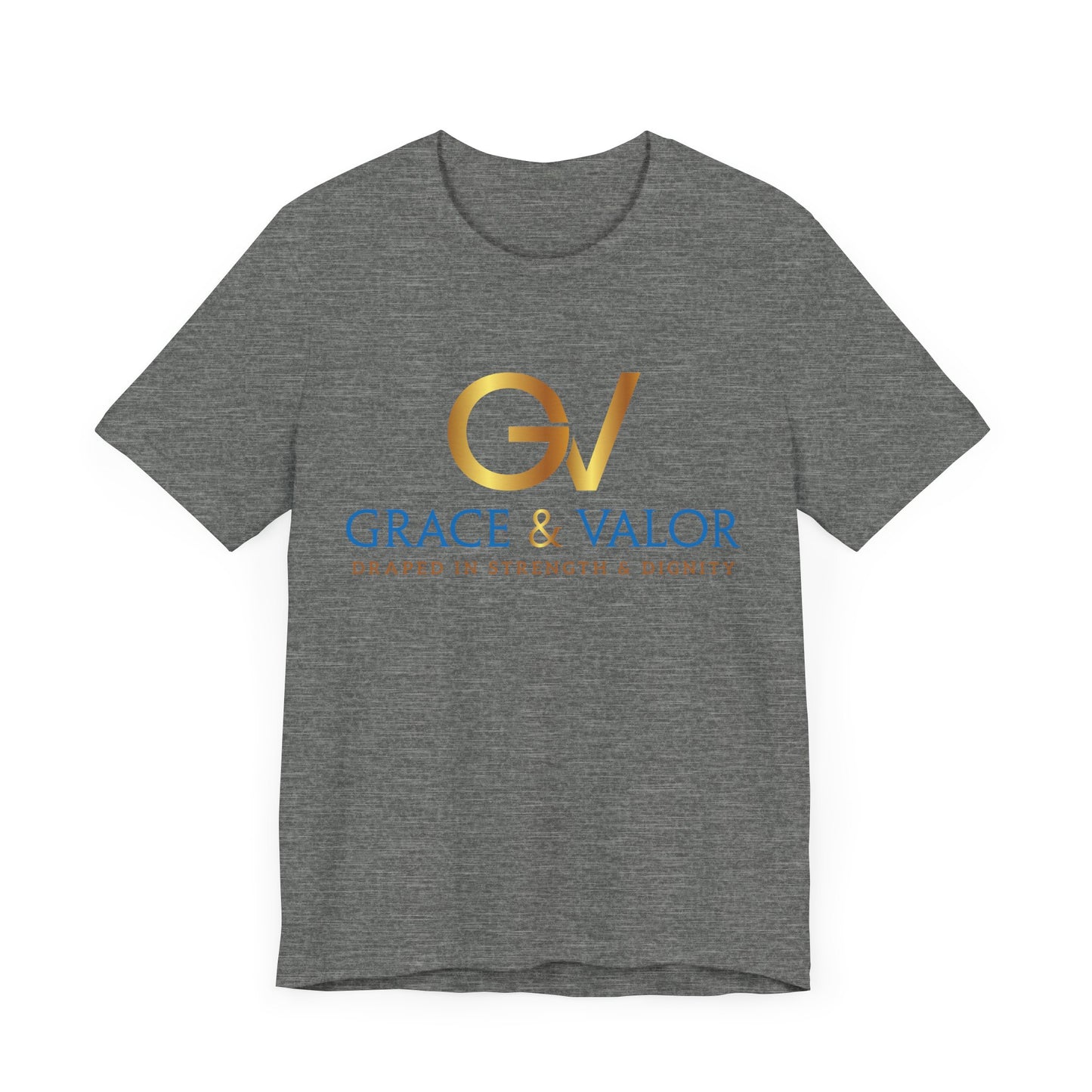 Grace & Valor Unisex Tee - Inspirational Strength Dignity Shirt, Motivational Gift, Everyday Wear, Casual Style, Positive Affirmation Tee