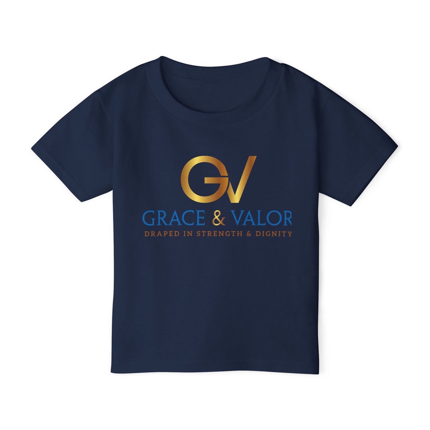 Grace & Valor Toddler T-Shirt - Gold Original Scripture Design