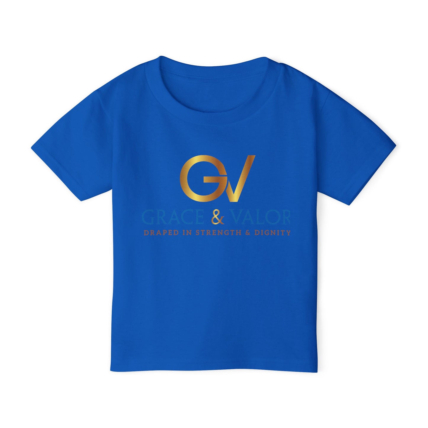 Grace & Valor Toddler T-Shirt - Gold Original Scripture Design