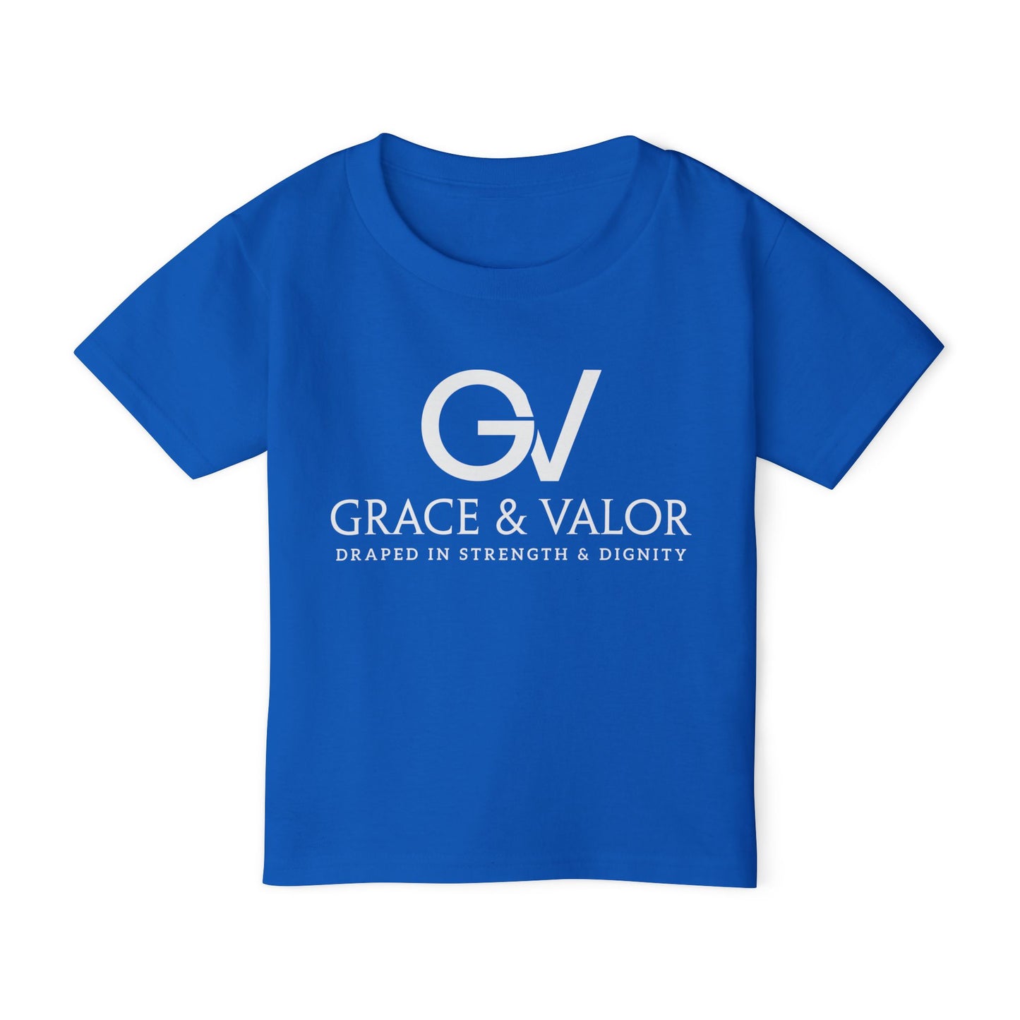 Grace & Valor Toddler T-Shirt - White Scripture Design