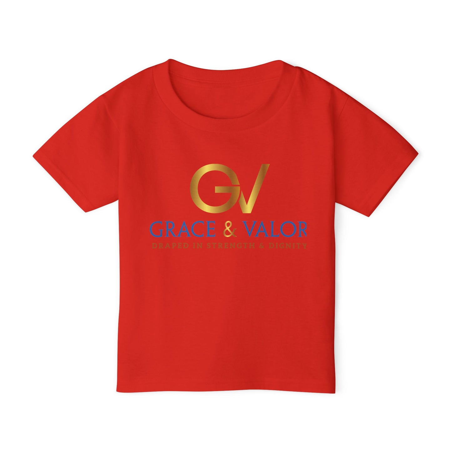 Grace & Valor Toddler T-Shirt - Gold Original Scripture Design
