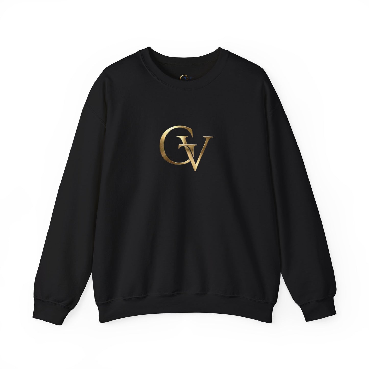 GV Gold Monogram Unisex Christian Sweatshirt | Grace and Valor Gold Collection Faith Streetwear Apparel