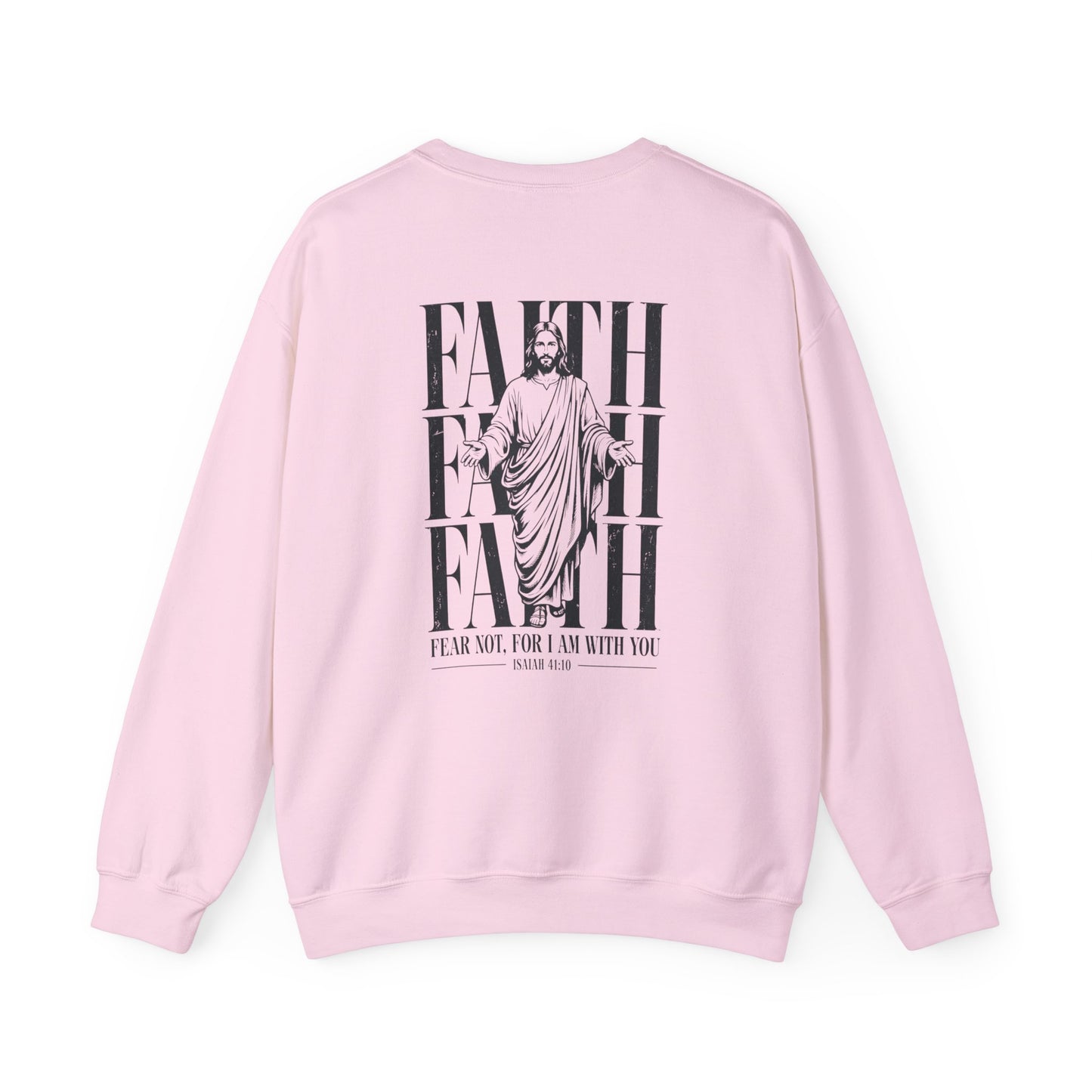 Unisex Heavy Blend Christian Crewneck Sweatshirt | Jesus Christ Faith Pullover | Bible Verse Inspirational Streetwear | Cozy Everyday Faith Apparel