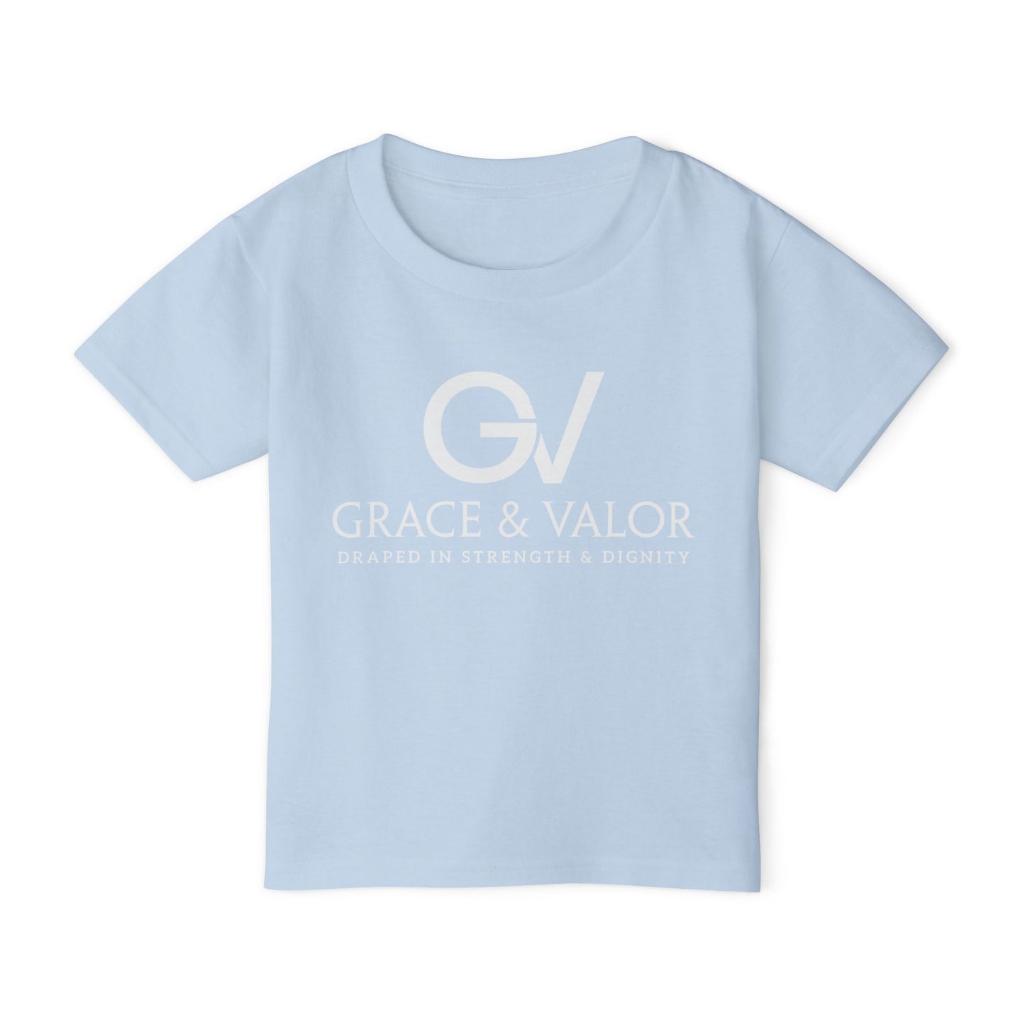 Grace & Valor Toddler T-Shirt - White Scripture Design