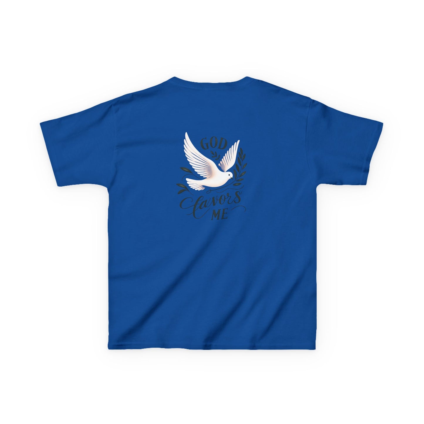 Kids Grace & Valor Tee Black font total - God Favors Me Floral Design - Stylish Cotton Shirt
