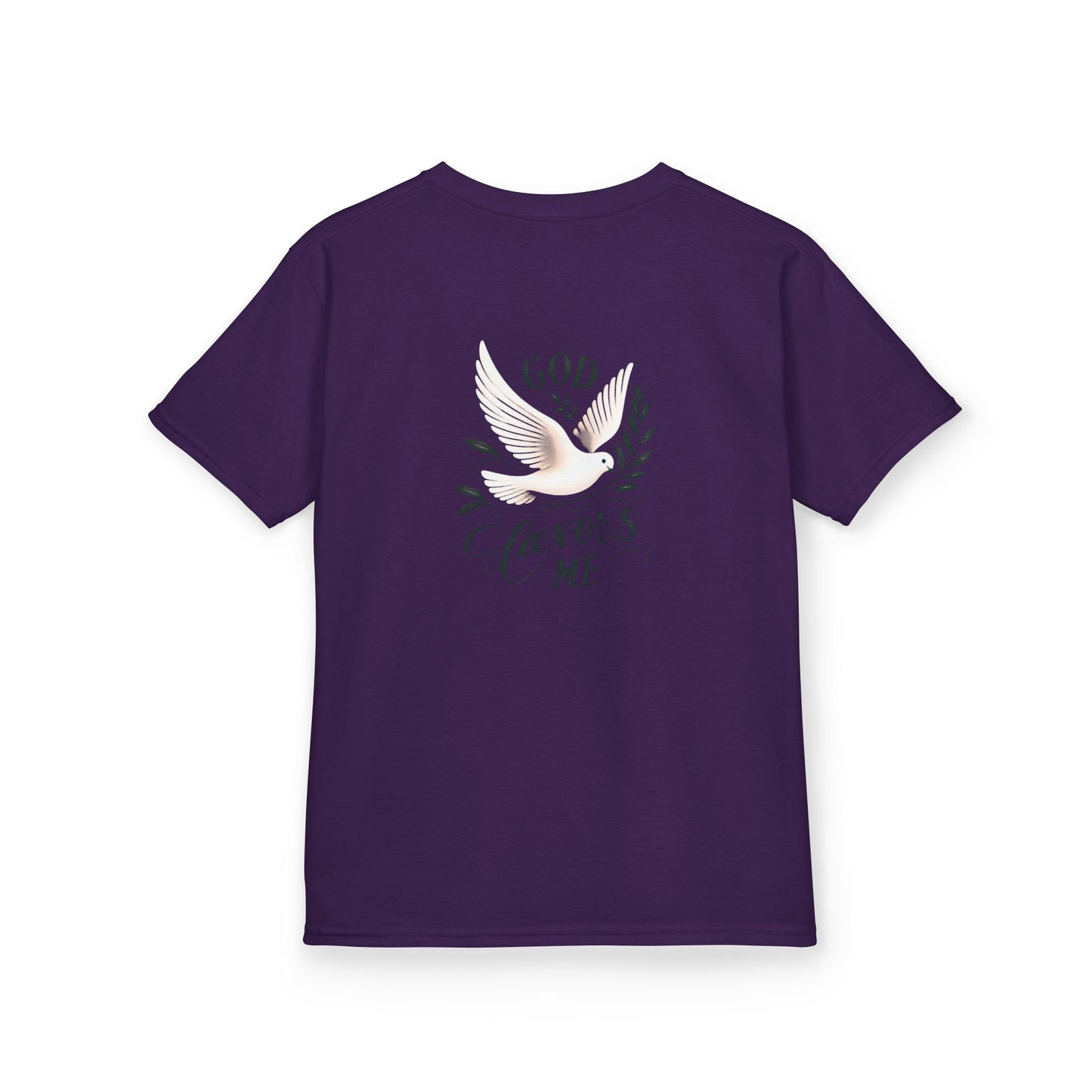 Kids Grace & Valor Tee Black font total - God Favors Me Floral Design - Stylish Cotton Shirt