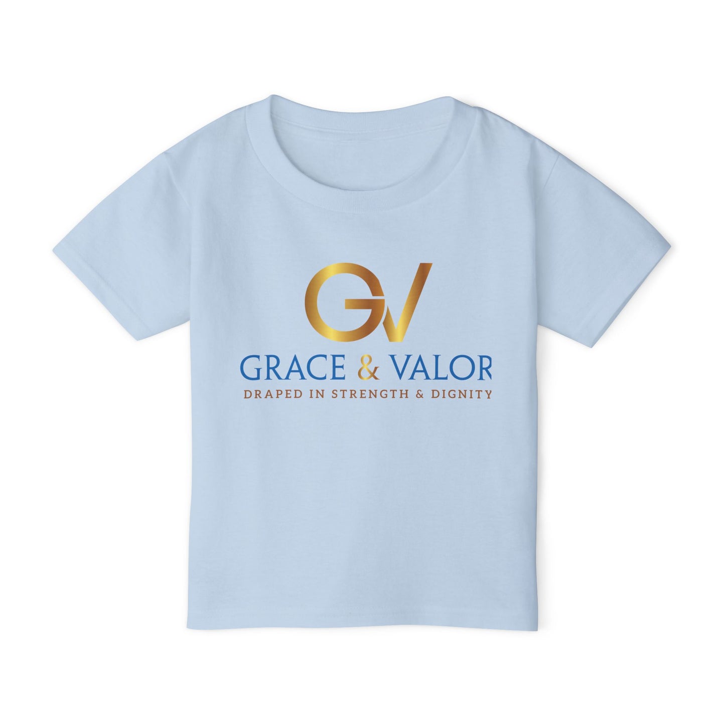 Grace & Valor Toddler T-Shirt - Gold Original Scripture Design