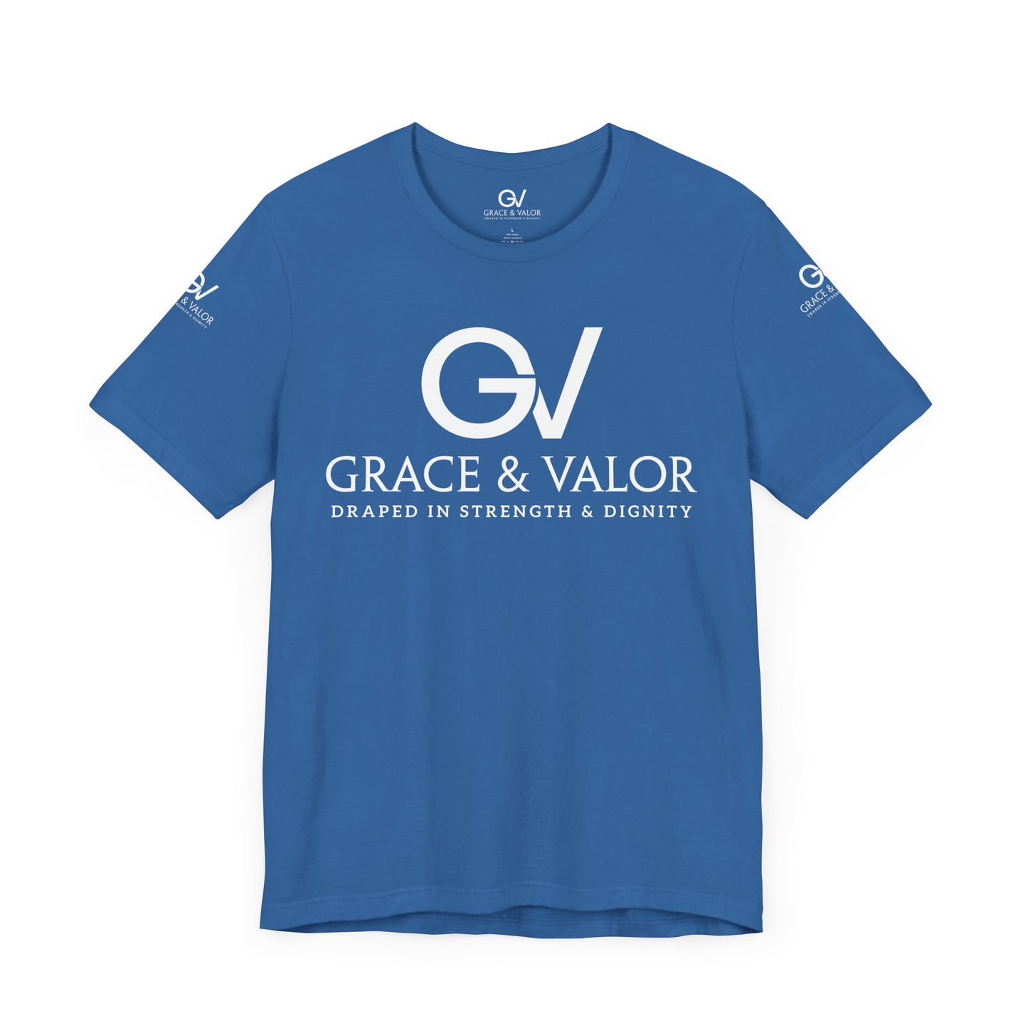 GV White Print God Favors - Unisex Jersey Short Sleeve Tee