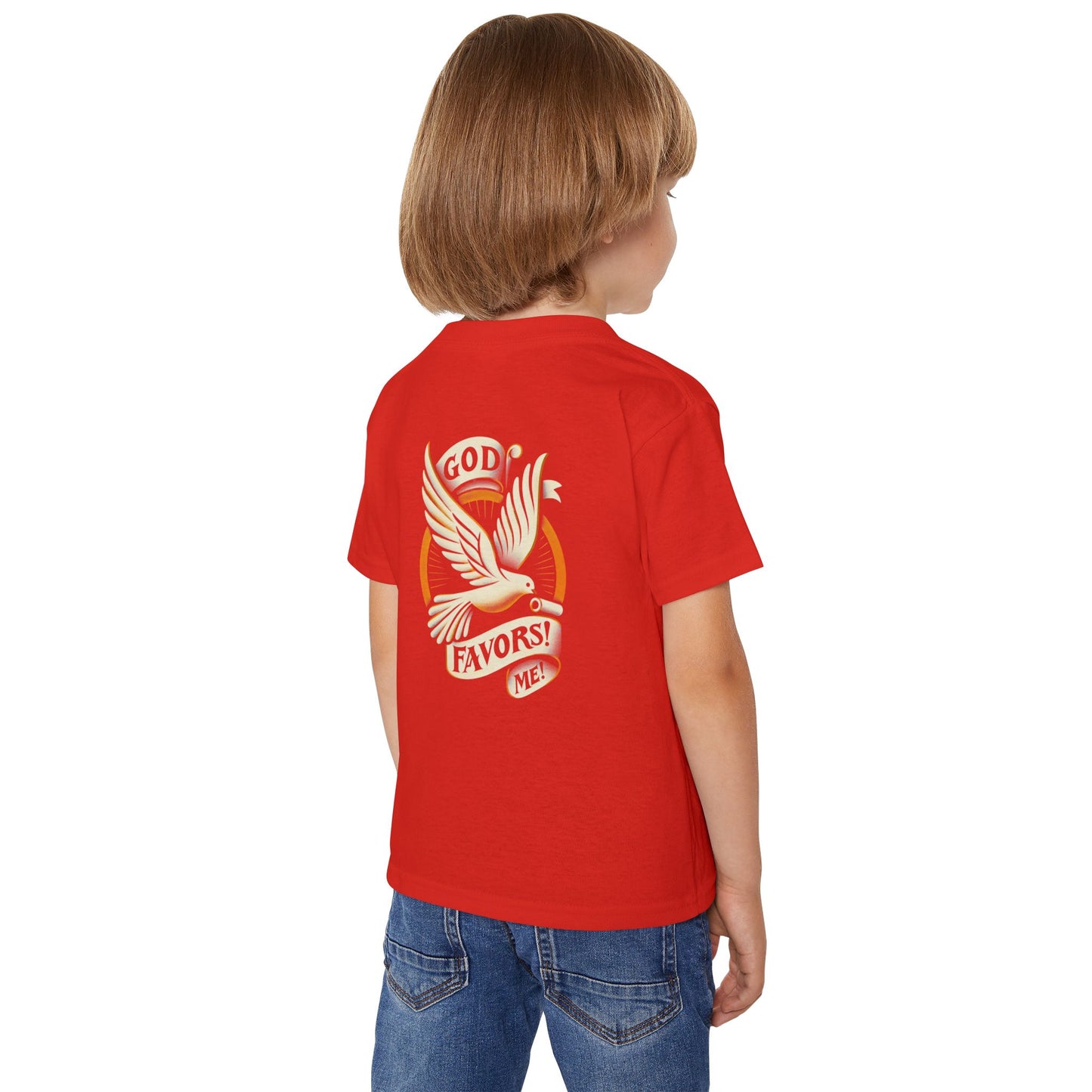 Grace & Valor Toddler T-Shirt - White Scripture Design
