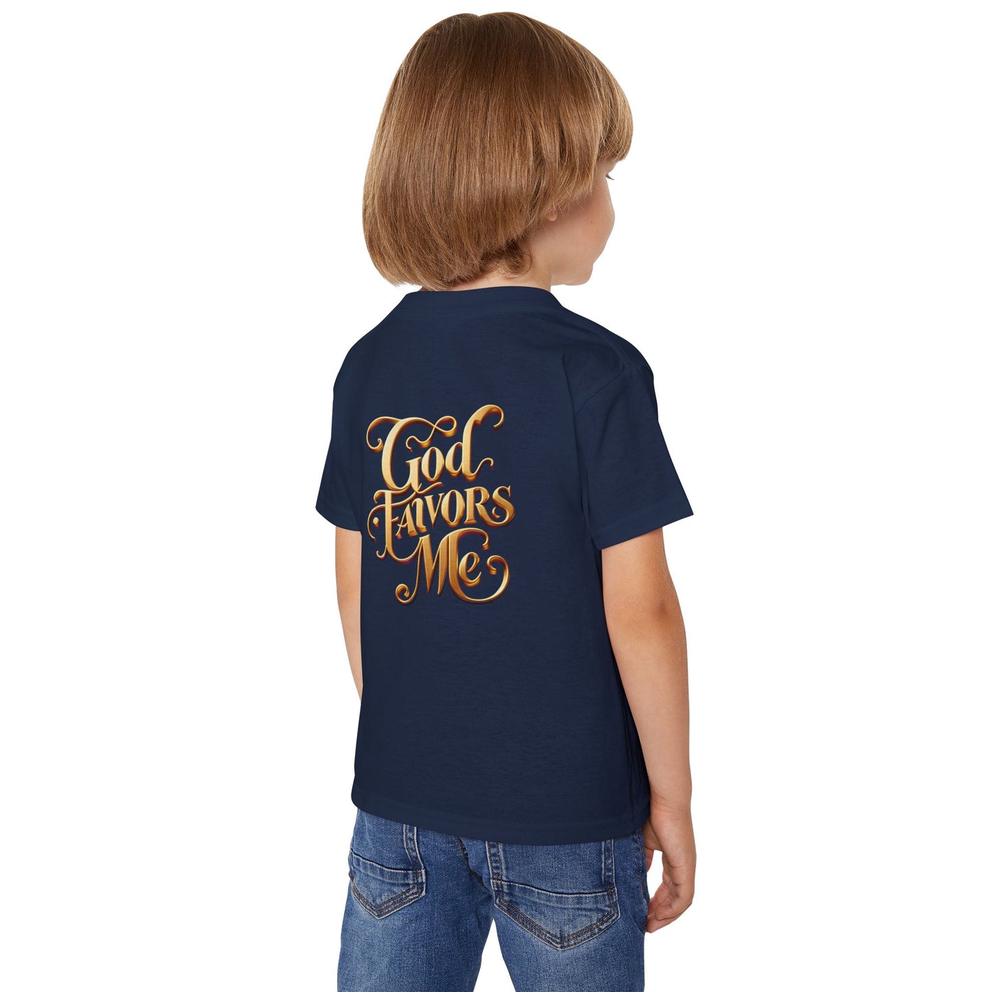 Grace & Valor Toddler T-Shirt - Gold Original Scripture Design