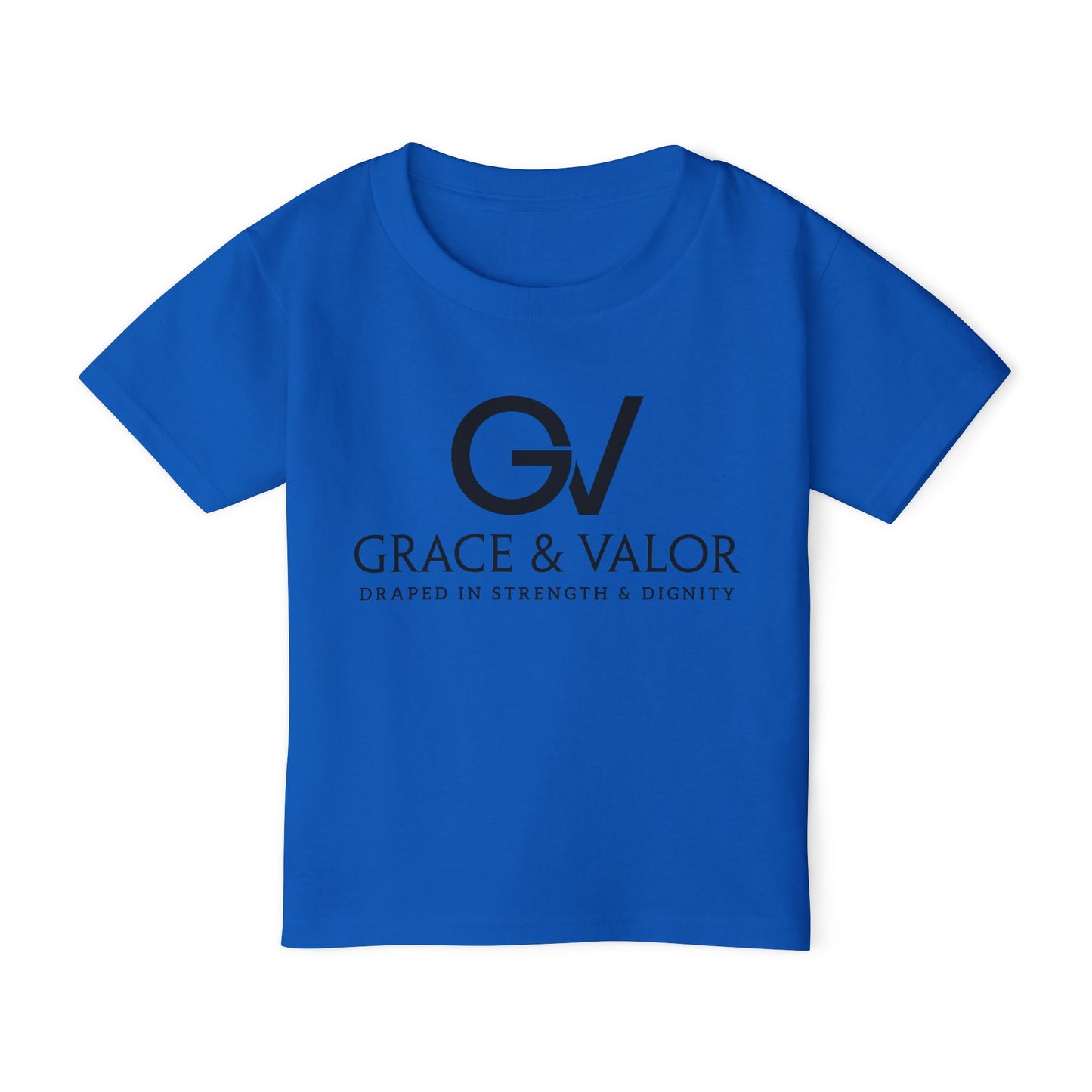 Grace & Valor Toddler T-Shirt - Black Scripture Design