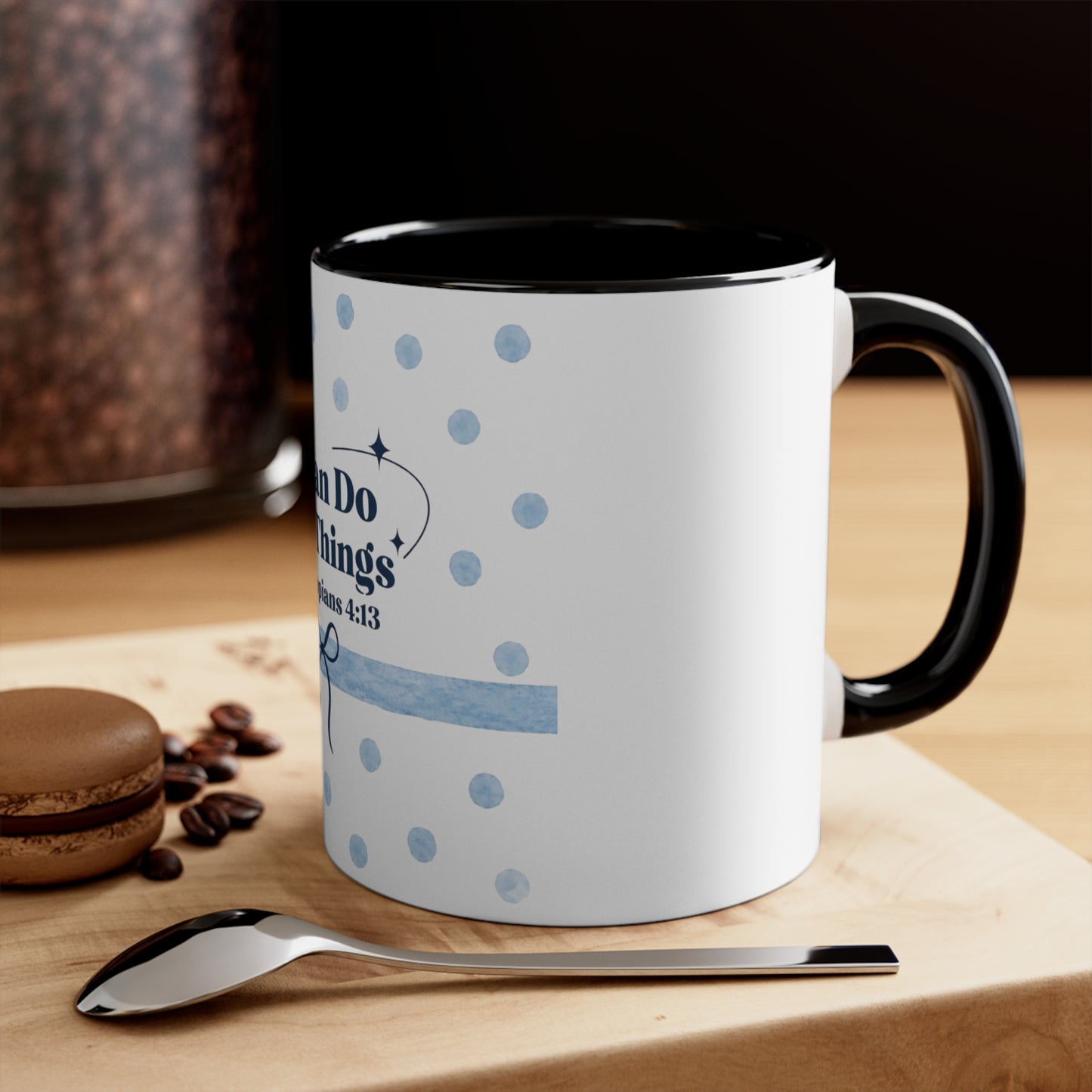 Christian Scripture Mug – I Can Do All Things Through Christ Philippians 4:13 Coffee Cup | Encouraging Faith Gift for Women, Moms, and Friends