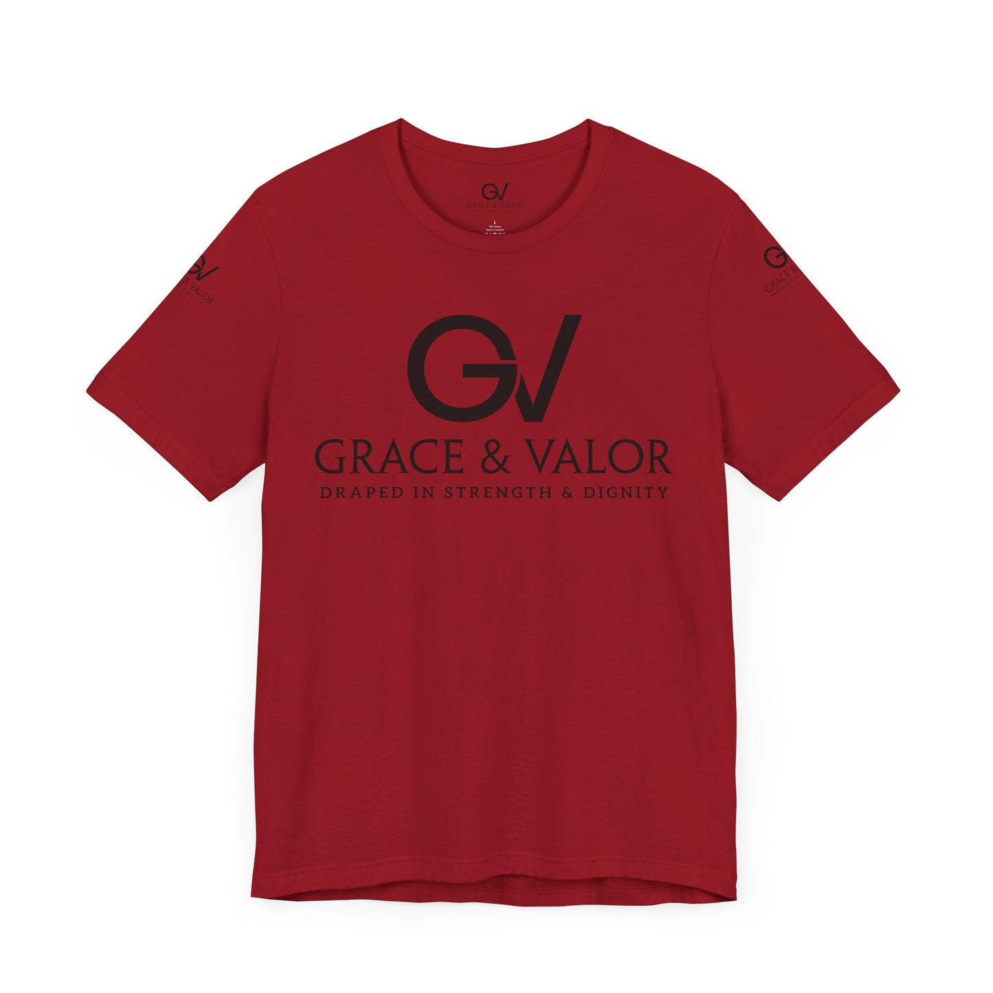 GV All Black Font God Favors - Unisex Jersey Short Sleeve Tee