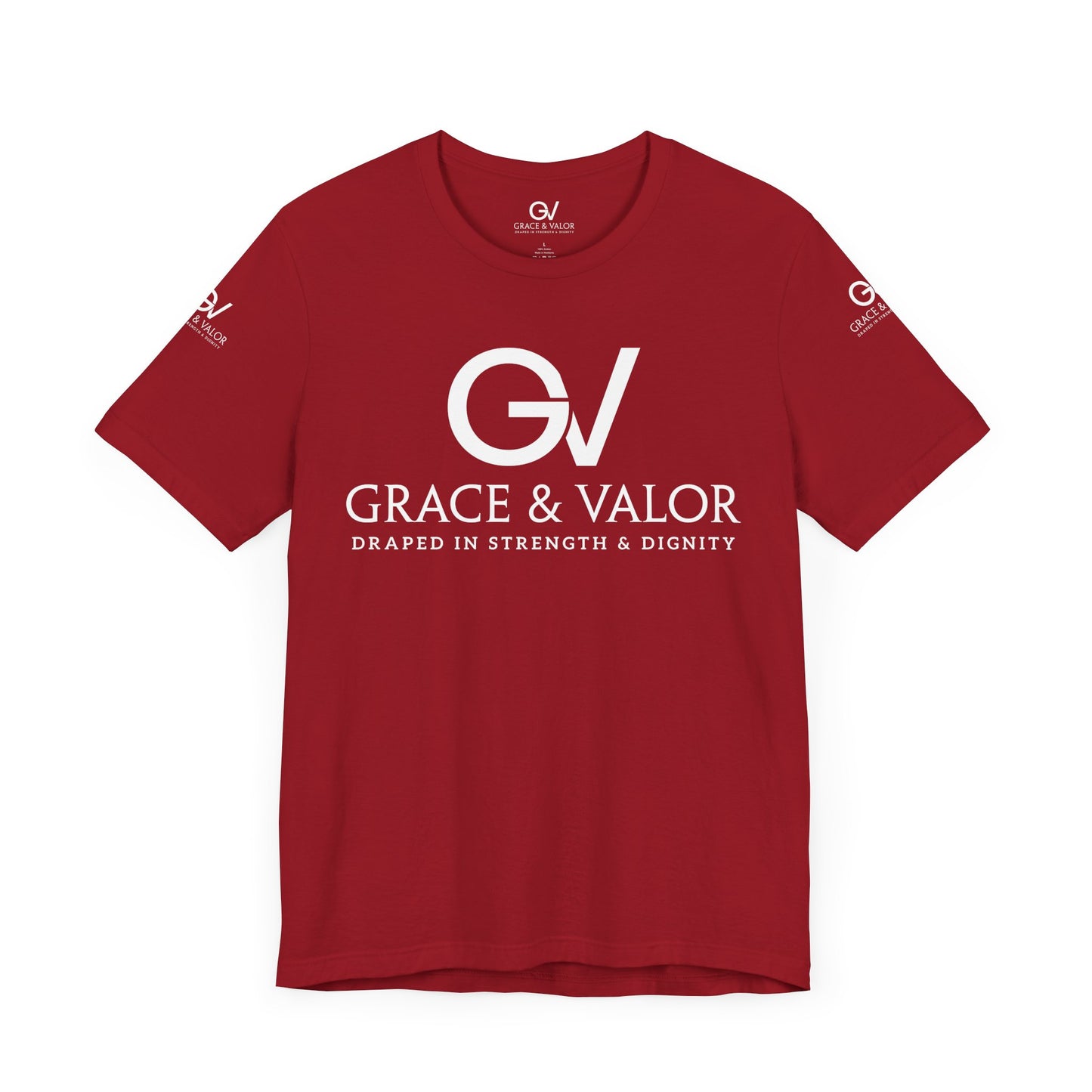 GV White Print God Favors - Unisex Jersey Short Sleeve Tee
