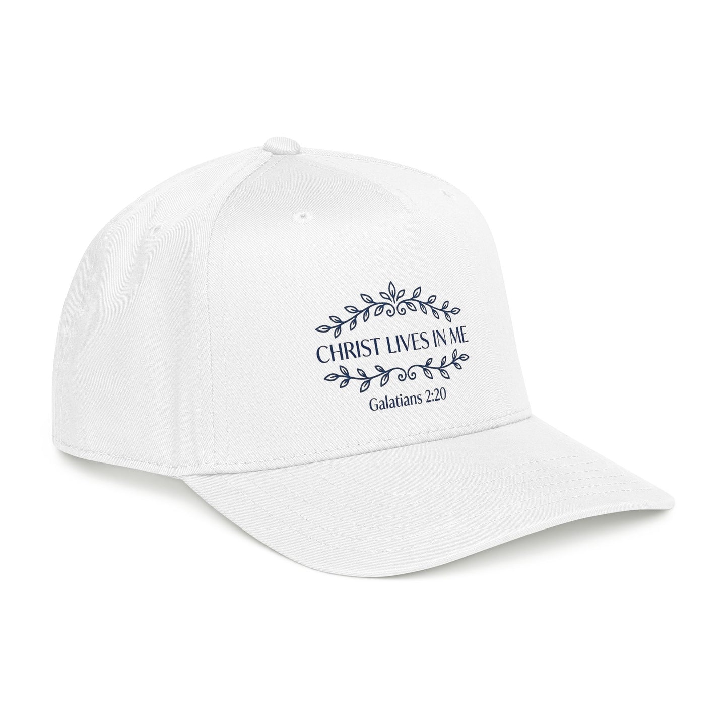 Christ Lives in Me Christian Baseball Cap – Galatians 2:20 Scripture Hat for Men and Women | Faith-Based Religious Gift | Inspirational Bible Verse Adjustable Cap
