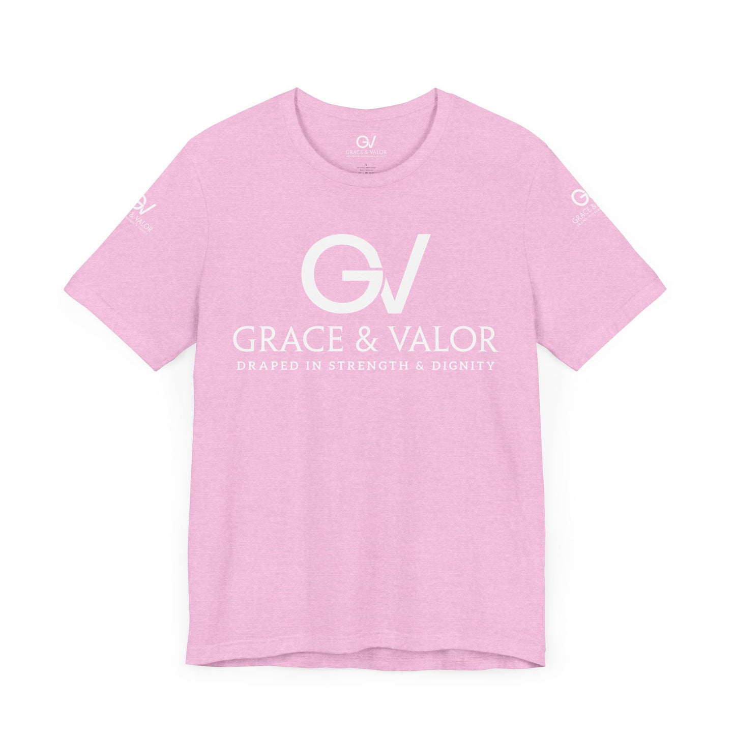 GV White Print God Favors - Unisex Jersey Short Sleeve Tee