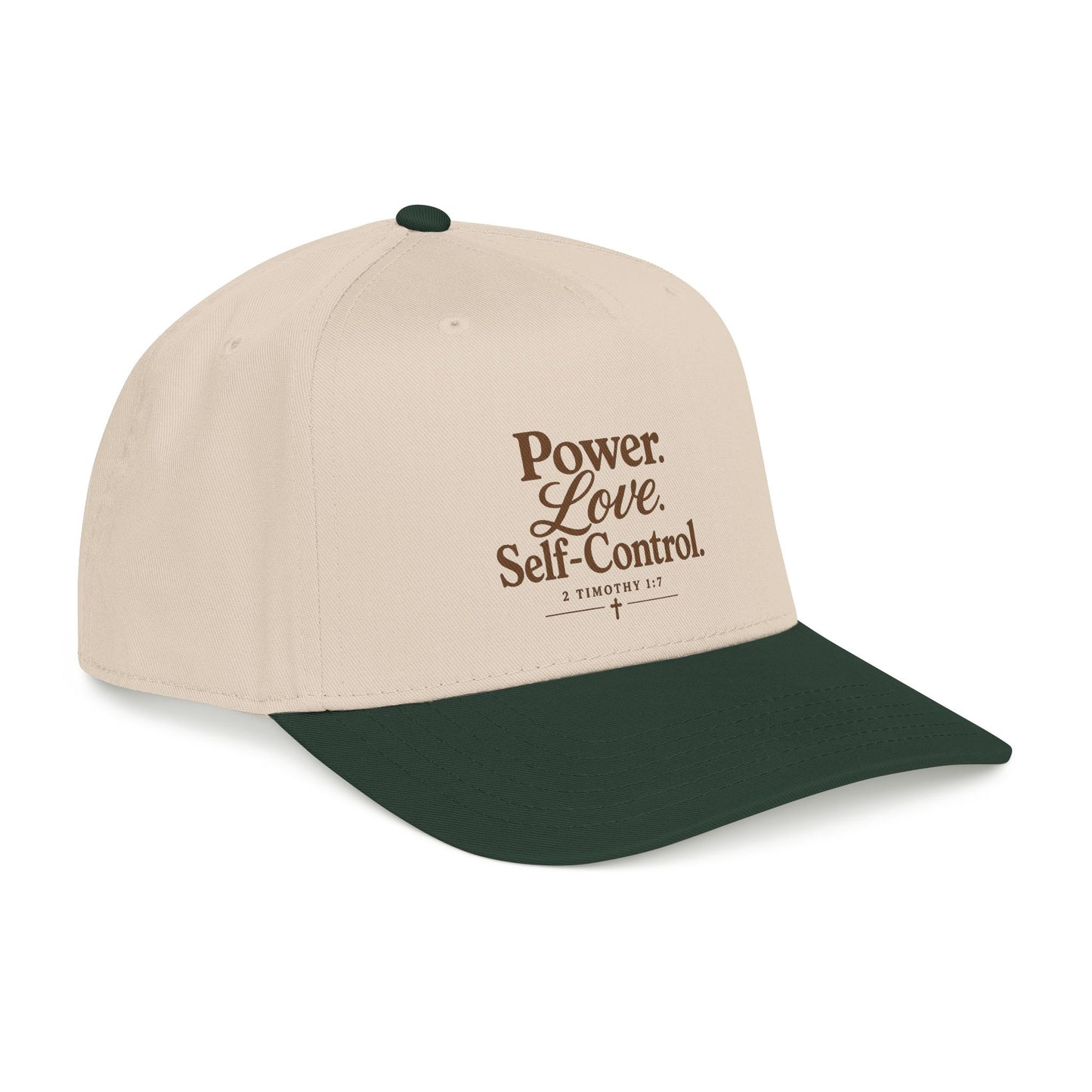 Power Love Self-Control Christian Cap | 2 Timothy 1:7 Bible Verse Snapback Hat | Faith-Based Baseball Cap for Men & Women | Christian Gift