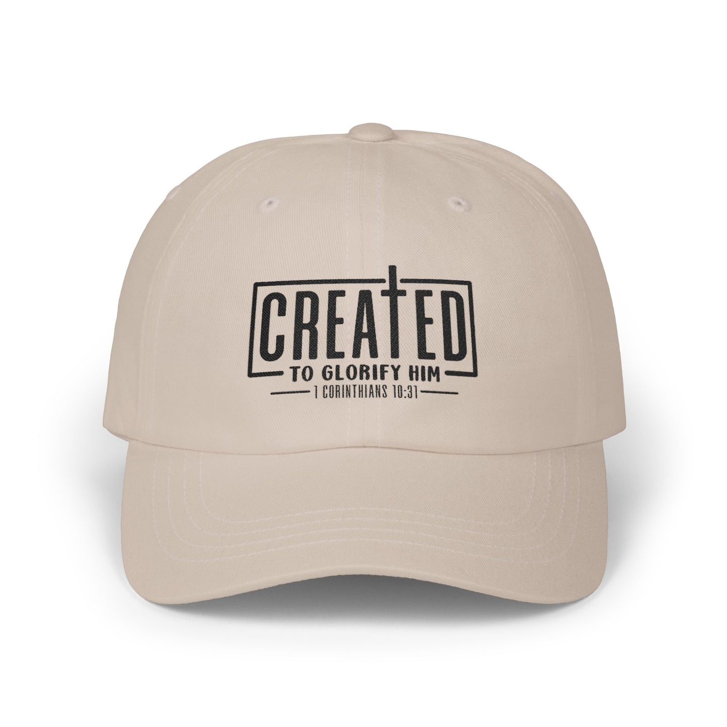 Created to Glorify Him Classic Dad Cap | Grace and Valor Collection