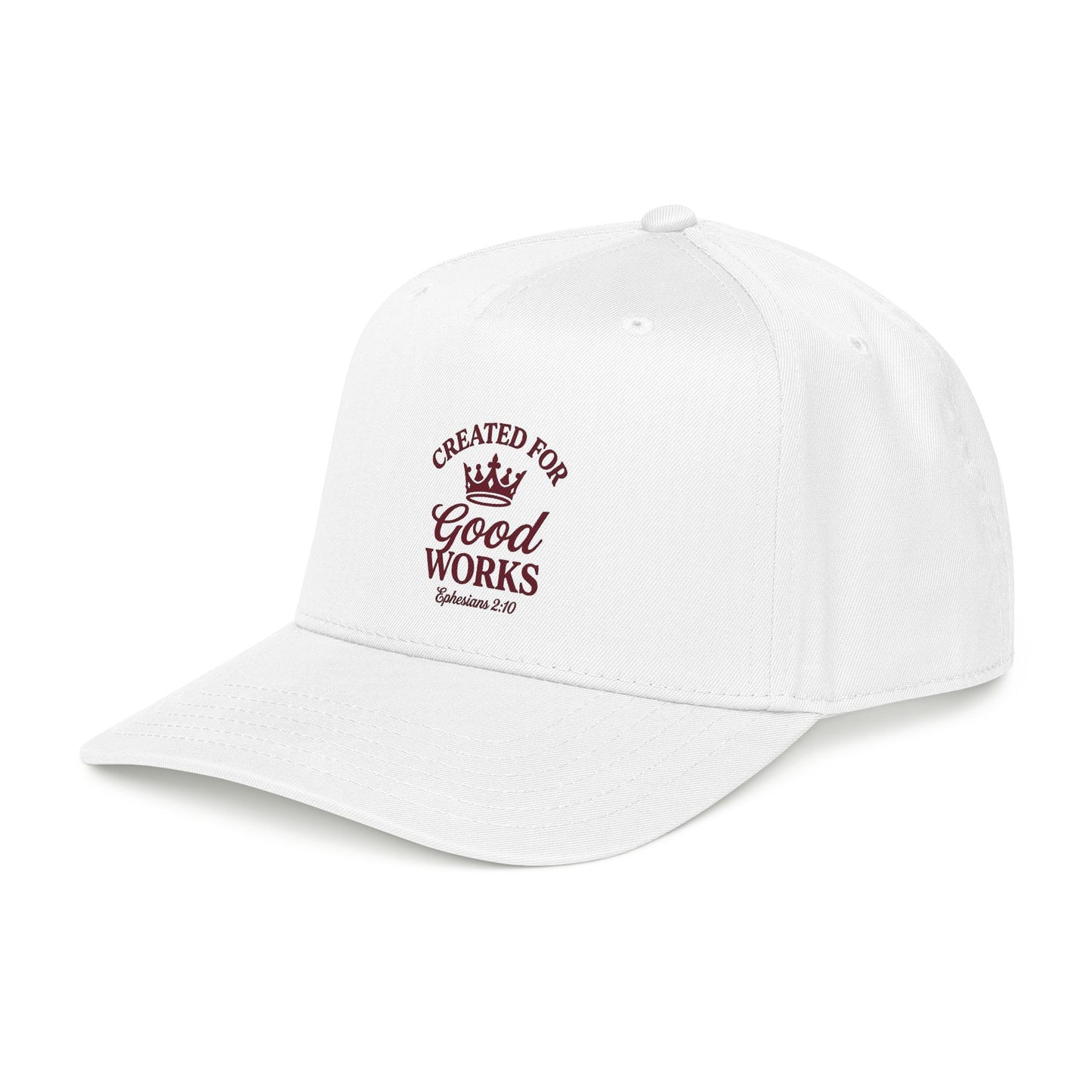 Created for Good Works Christian Cap Ephesians 2:10 Bible Verse Snapback Hat Faith Based Baseball Cap for Men Women Christian Gift