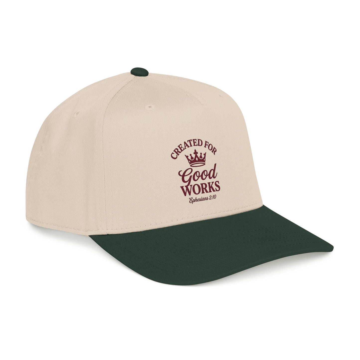 Created for Good Works Christian Cap Ephesians 2:10 Bible Verse Snapback Hat Faith Based Baseball Cap for Men Women Christian Gift