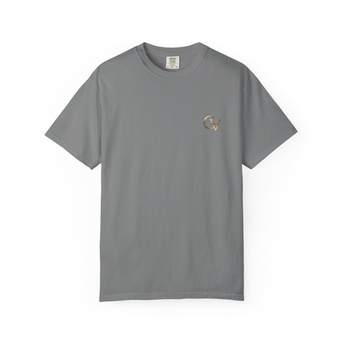 Firm Foundation Unisex Christian T-Shirt | GV Gold Monogram Collection Psalm 16:8 Bible Verse Faith Streetwear Apparel