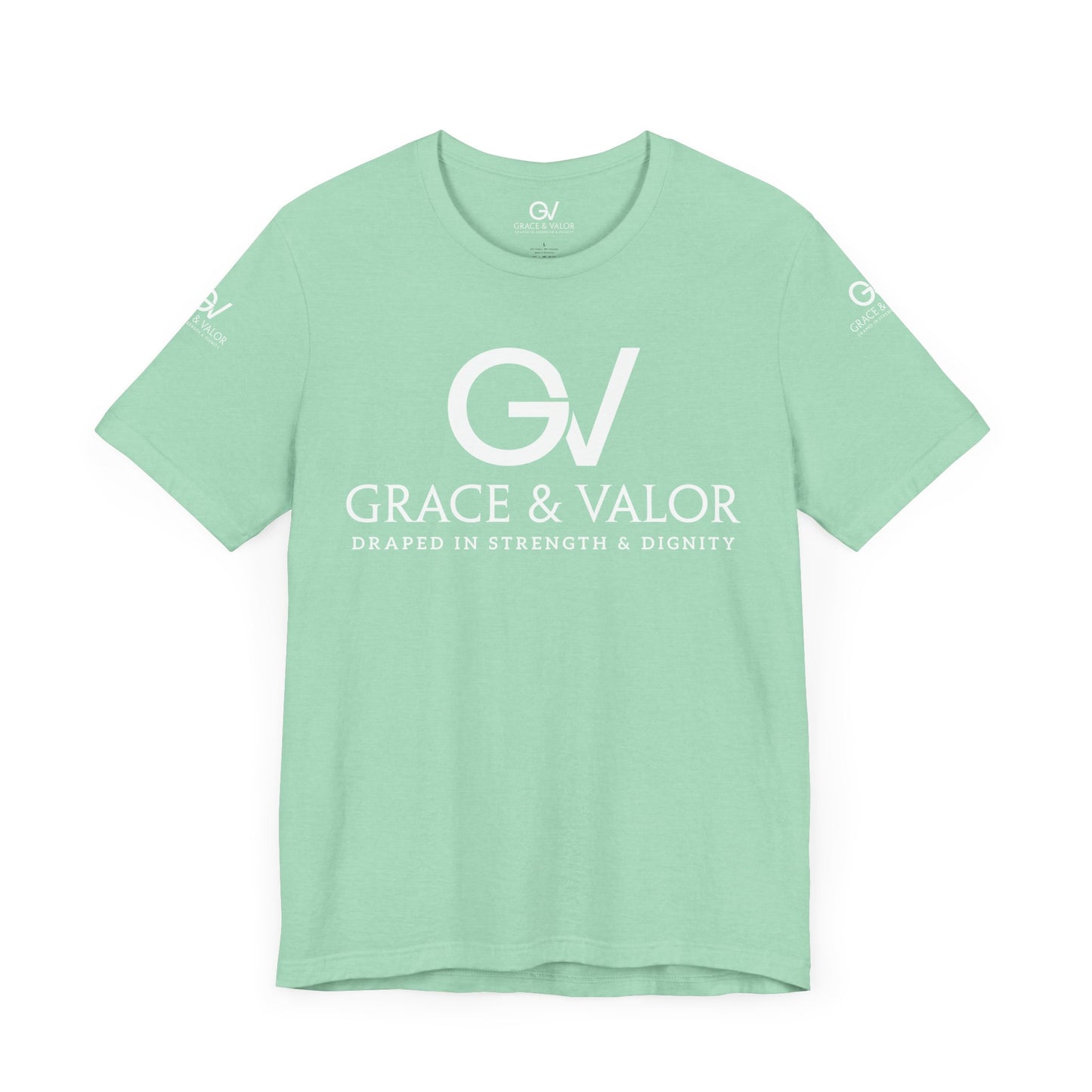 GV White Print God Favors - Unisex Jersey Short Sleeve Tee