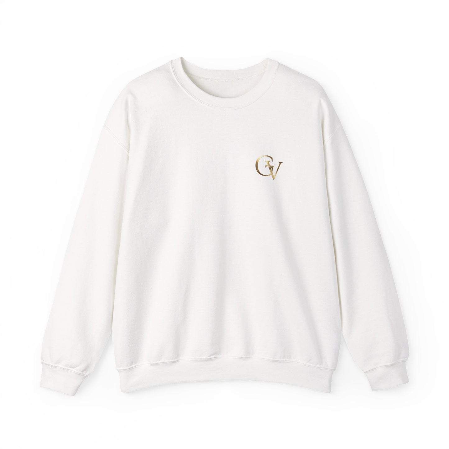 Renewed Strength Unisex Christian Sweatshirt | GV Gold Monogram Collection Isaiah 40:31 Bible Verse Faith Streetwear Apparel