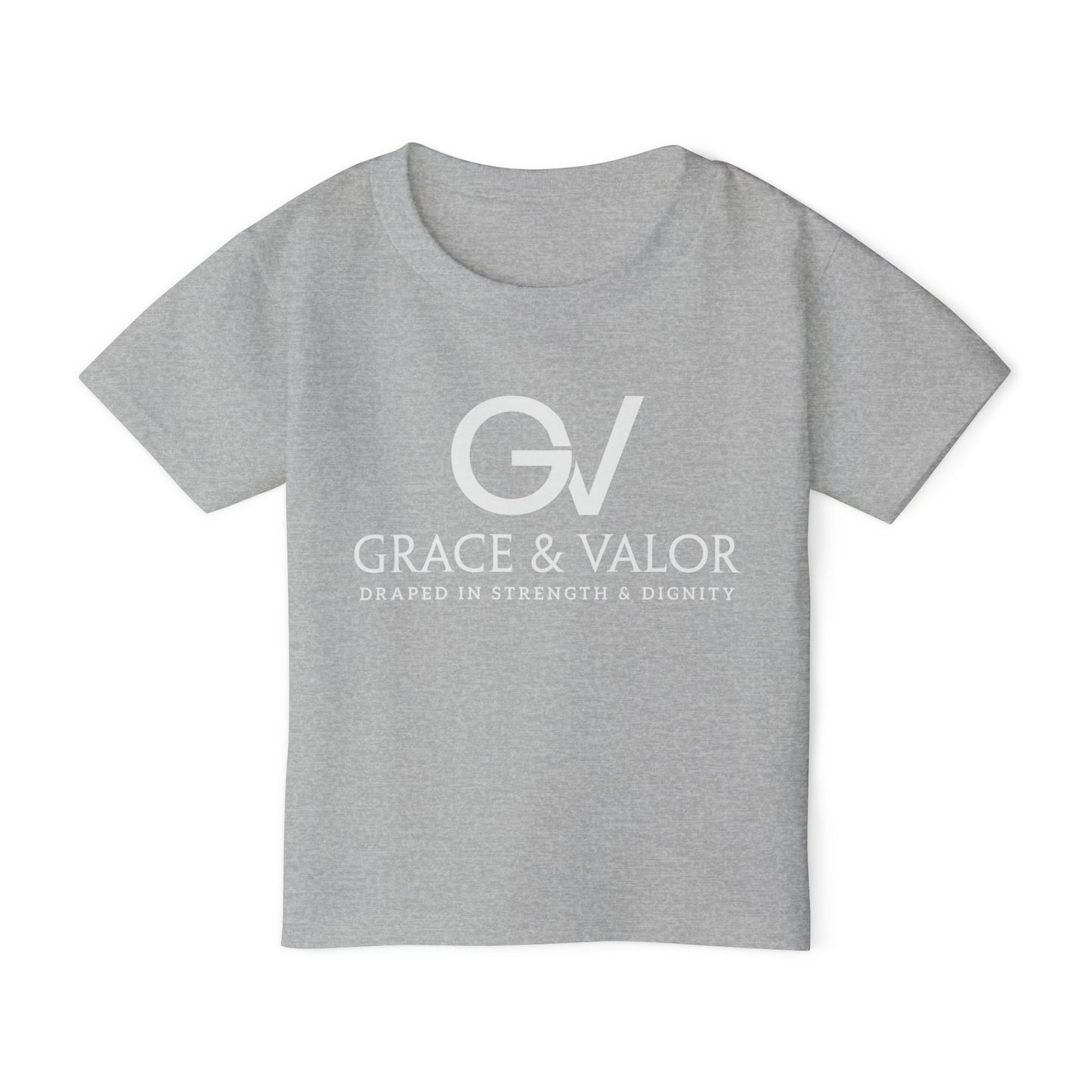 Grace & Valor Toddler T-Shirt - White Scripture Design