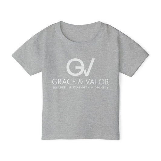 Grace & Valor Toddler T-Shirt - White Scripture Design