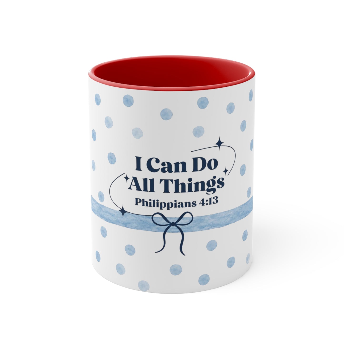 Christian Scripture Mug – I Can Do All Things Through Christ Philippians 4:13 Coffee Cup | Encouraging Faith Gift for Women, Moms, and Friends