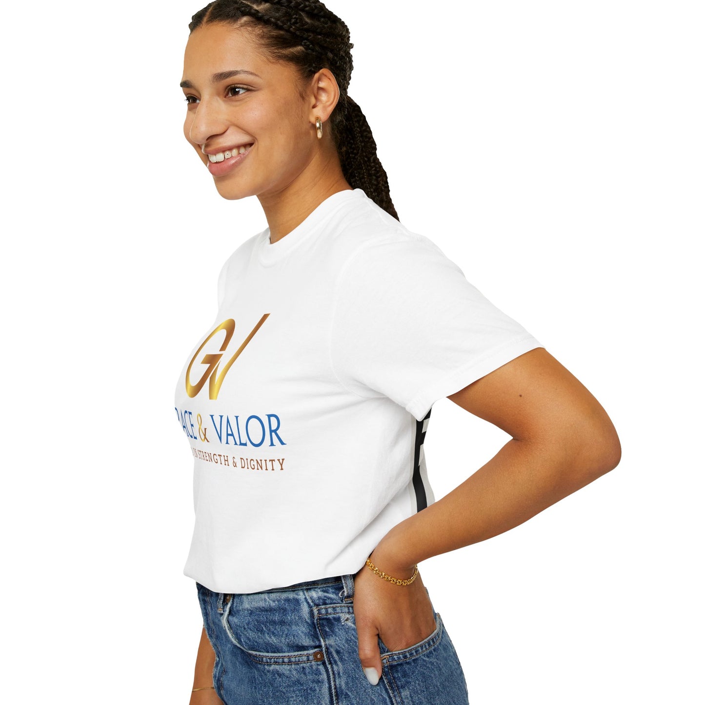 Unisex Garment-Dyed T-shirt - Grace & Valor, Empowering Apparel, Inspirational Gift, Casual Wear, Personalized Style
