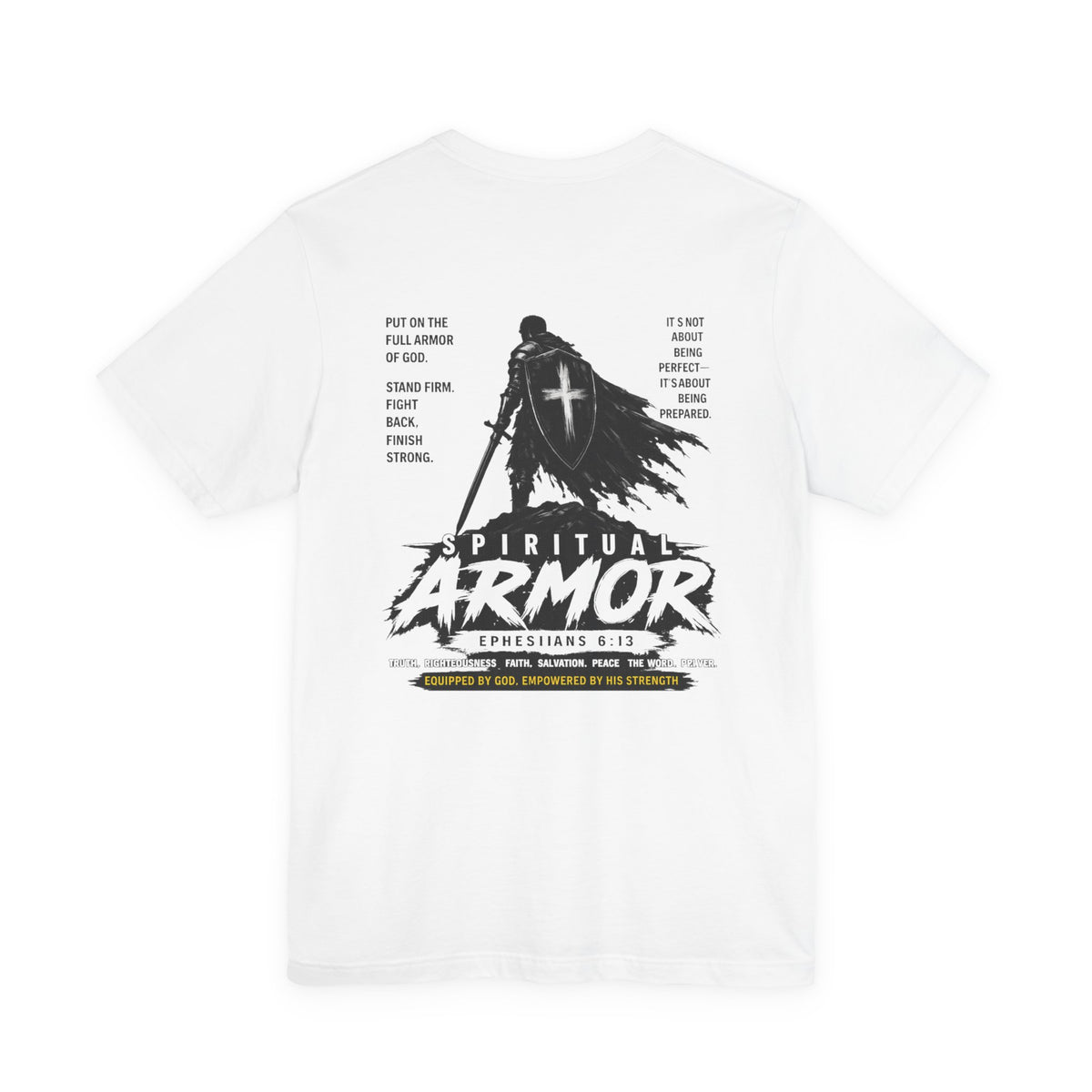 Spiritual Armor Shirt Ephesians 6:13 | Christian Faith Tee | Grace and Valor | Unisex Bible Verse Shirt Inspirational Gift