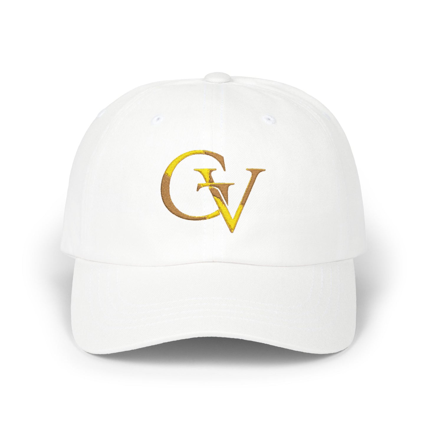 GV Gold Monogram Christian Dad Cap | Grace and Valor Collection