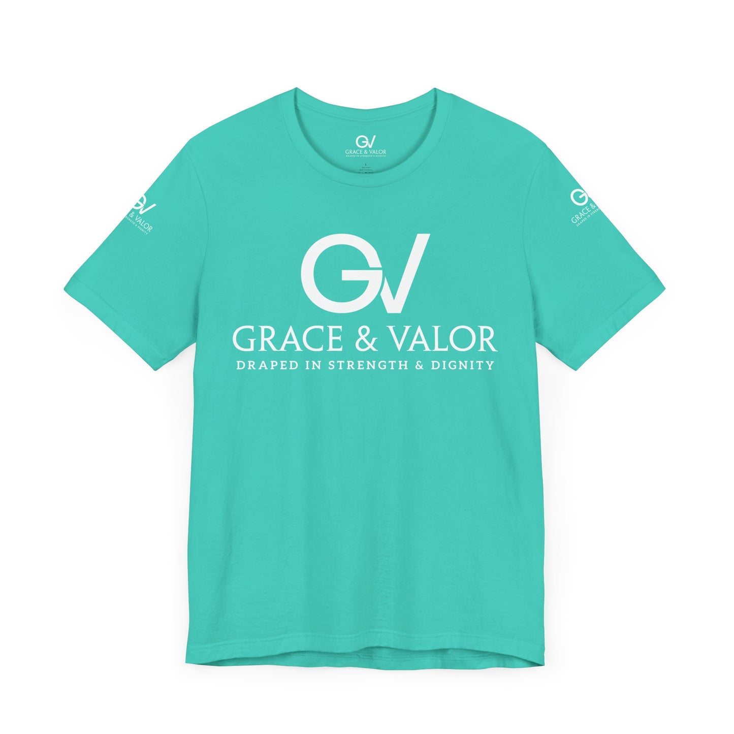 GV White Print God Favors - Unisex Jersey Short Sleeve Tee