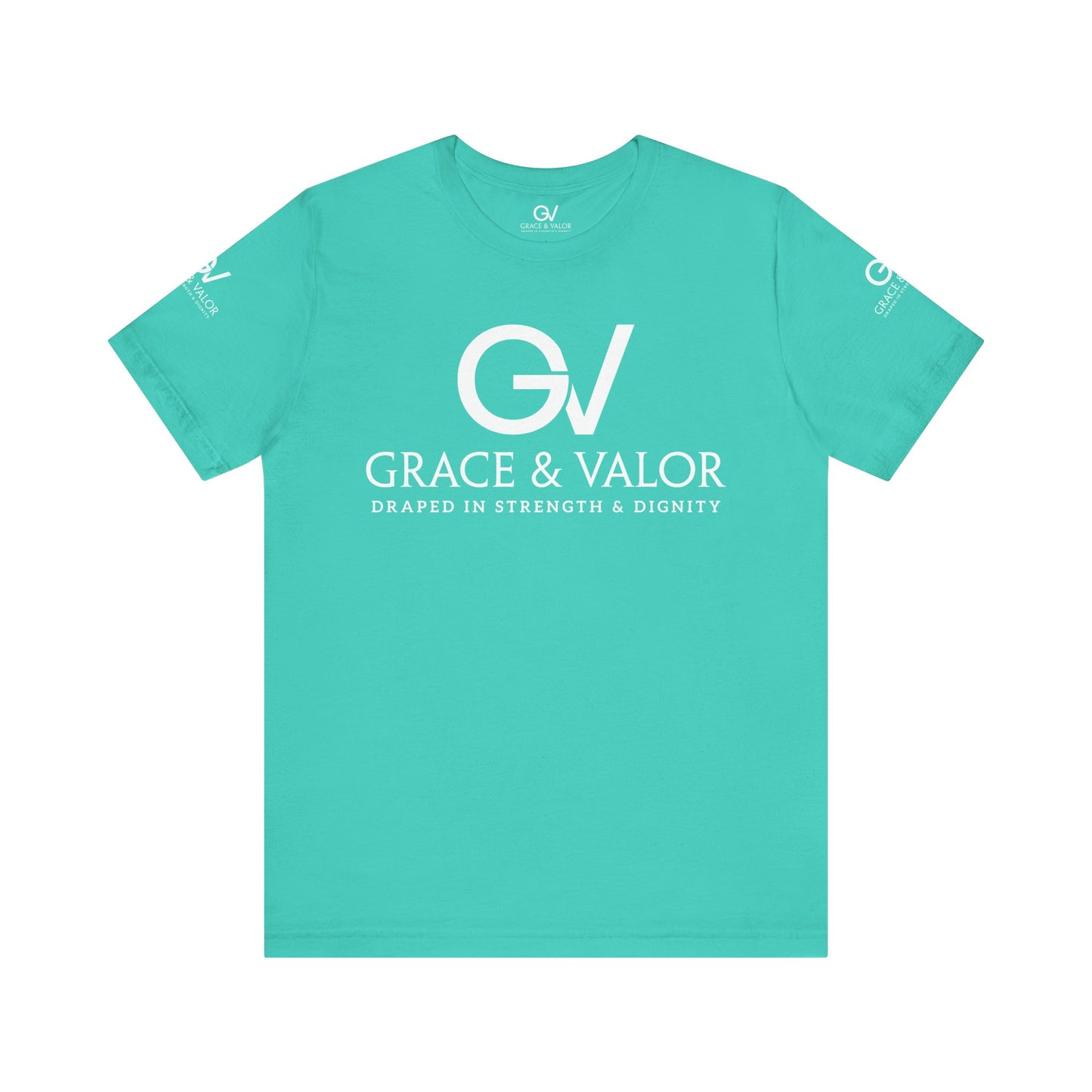 GV White Print God Favors - Unisex Jersey Short Sleeve Tee