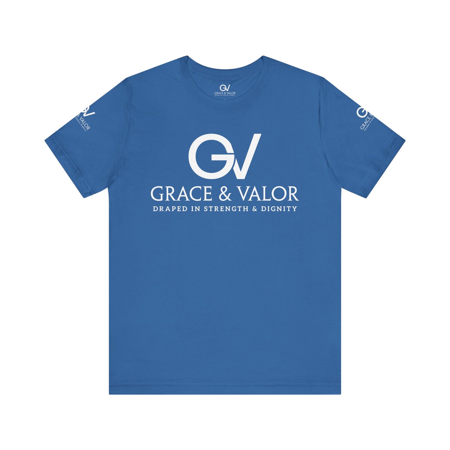 GV White Print God Favors - Unisex Jersey Short Sleeve Tee