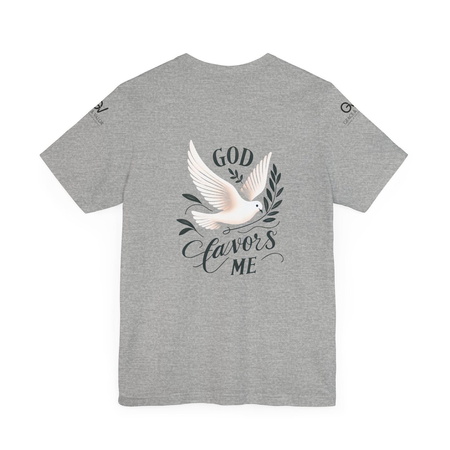 GV All Black Font God Favors - Unisex Jersey Short Sleeve Tee