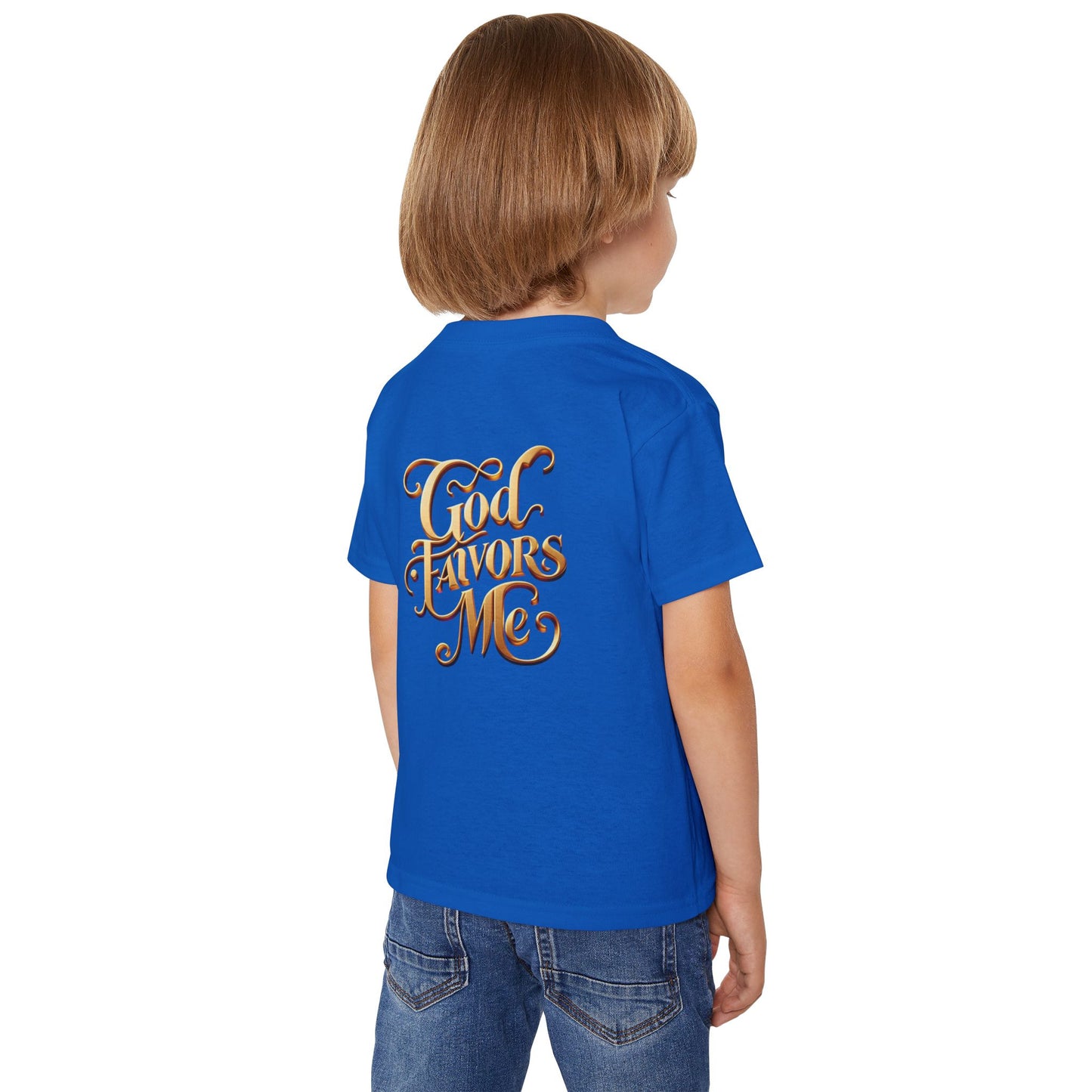 Grace & Valor Toddler T-Shirt - Gold Original Scripture Design