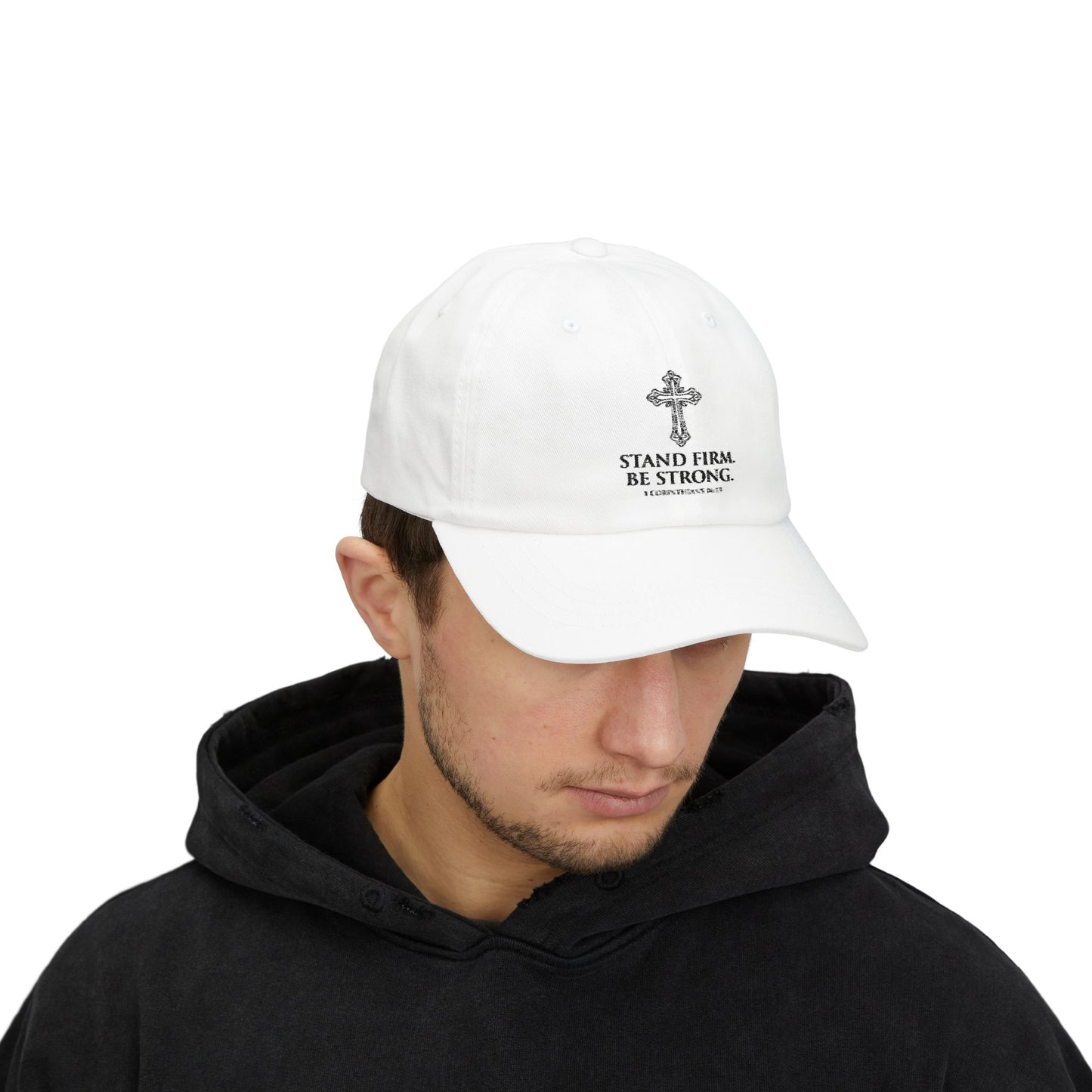 Stand Firm Be Strong Christian Cap 1 Corinthians 16:13 Bible Verse Hat Faith Based Baseball Cap for Men Women Christian Gift