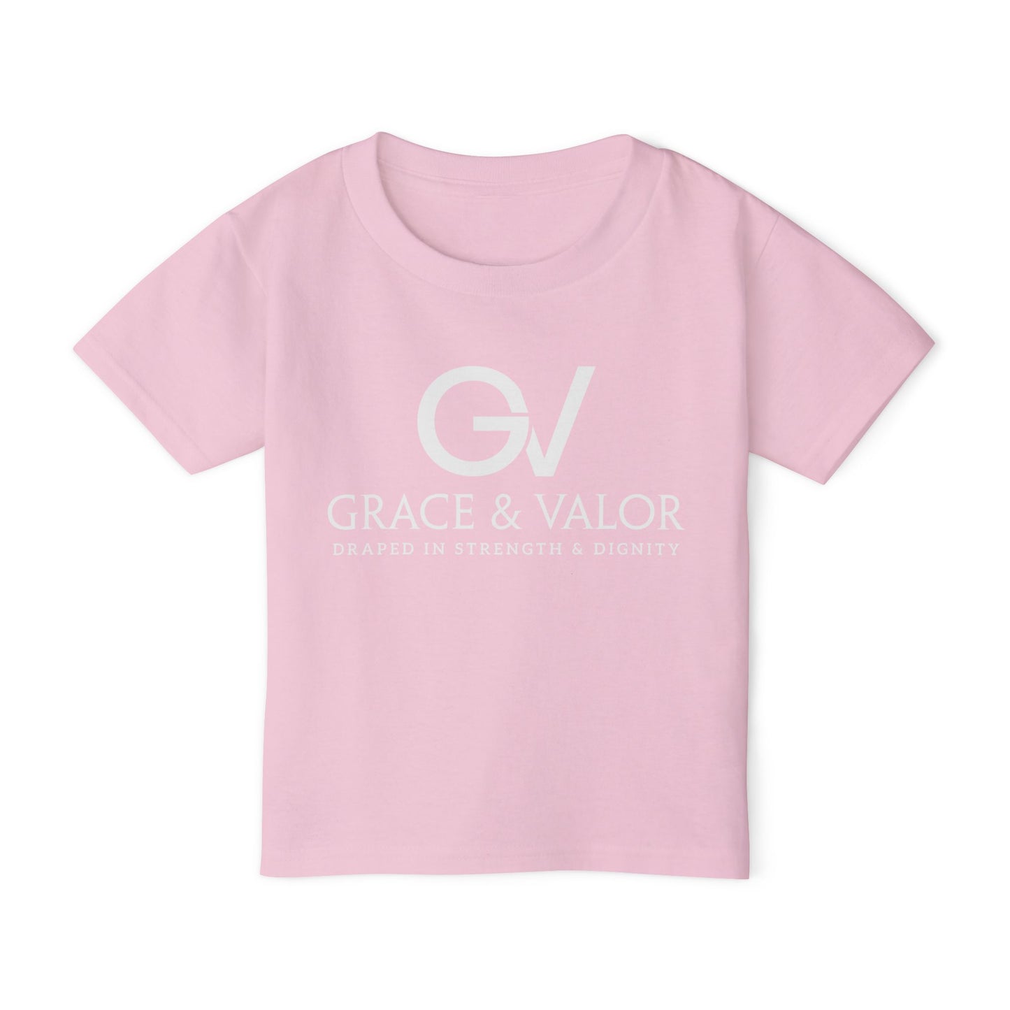 Grace & Valor Toddler T-Shirt - White Scripture Design
