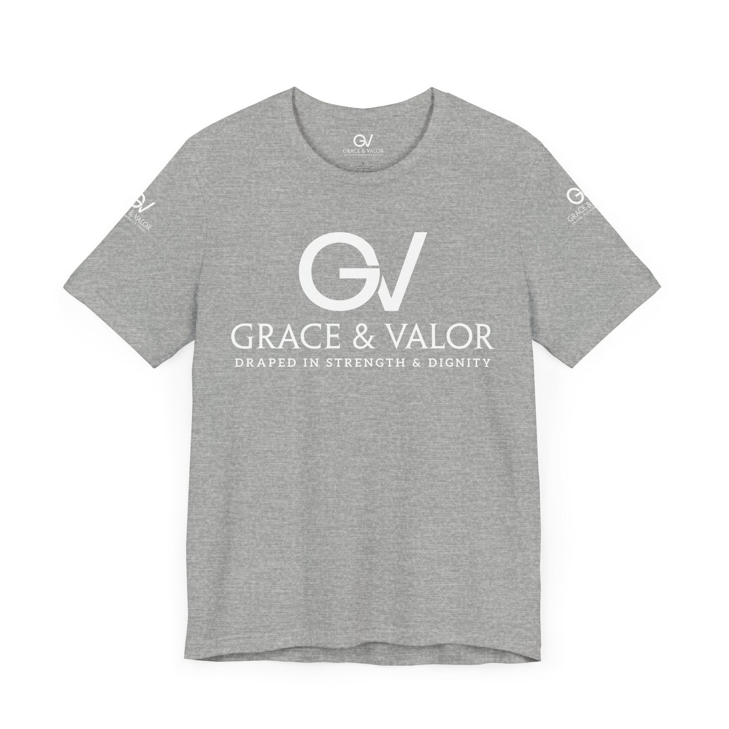 GV White Print God Favors - Unisex Jersey Short Sleeve Tee