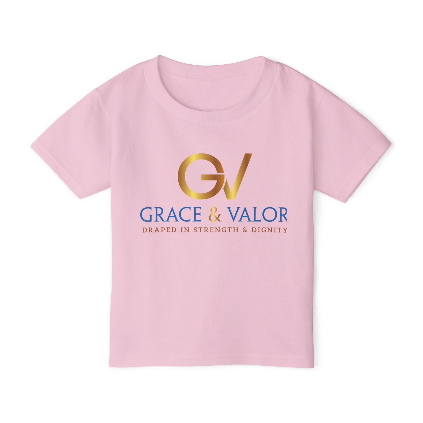 Grace & Valor Toddler T-Shirt - Gold Original Scripture Design