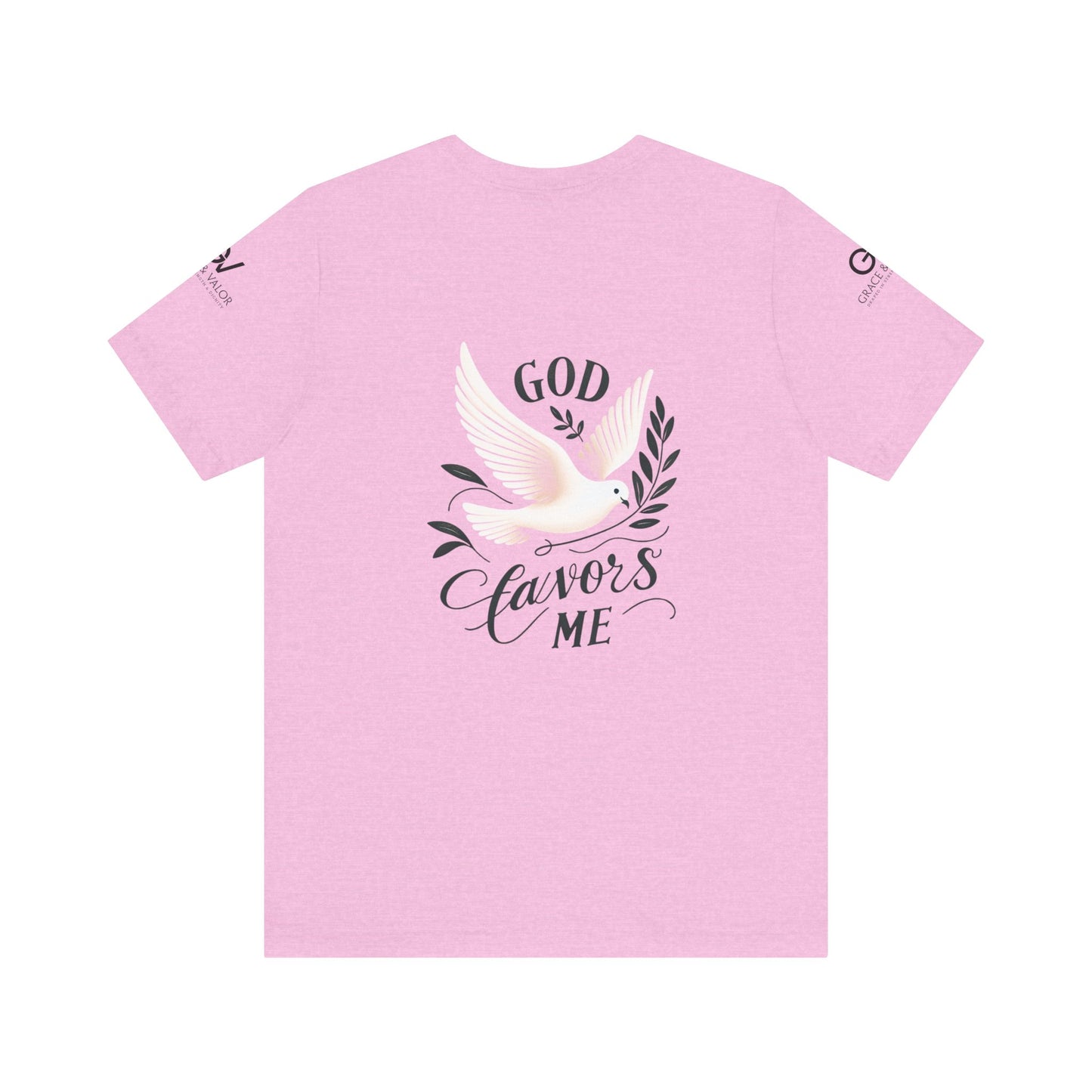 GV All Black Font God Favors - Unisex Jersey Short Sleeve Tee