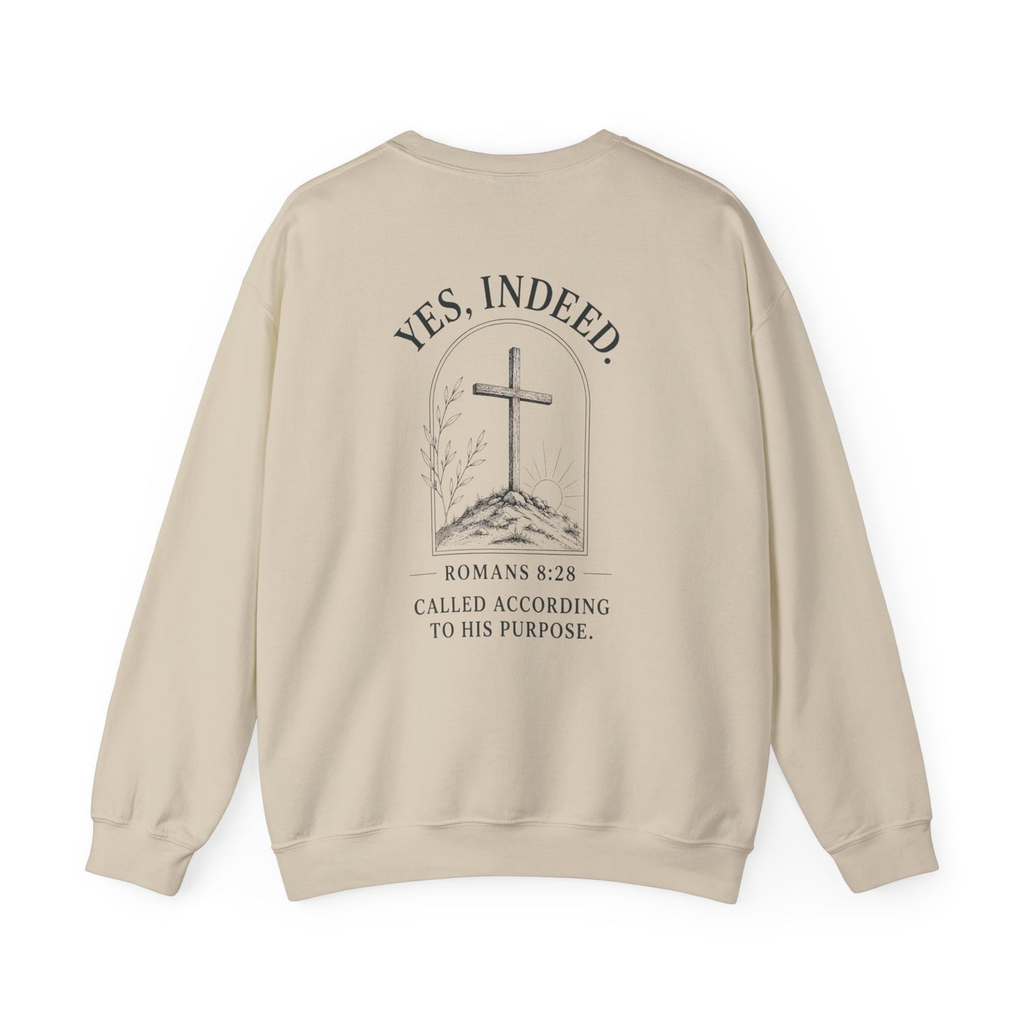 Unisex Heavy Blend Christian Crewneck Sweatshirt | Faith Pullover Jesus Is King Streetwear | Inspirational Bible Verse Christian Apparel | Cozy Everyday Sweatshirt