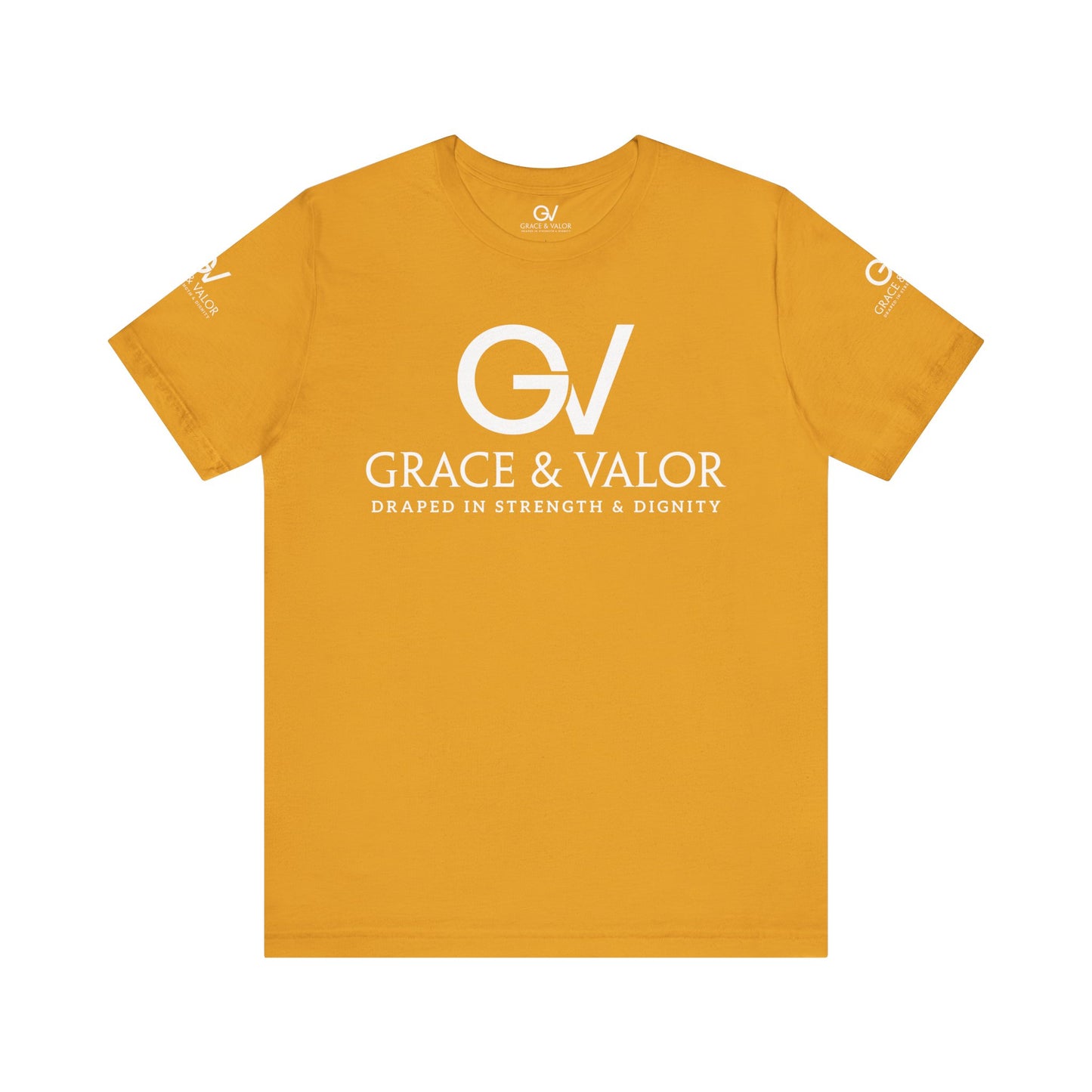 GV White Print God Favors - Unisex Jersey Short Sleeve Tee