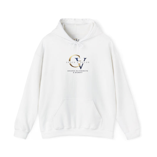 Grace & Valor Signature Unisex Christian Hoodie | Minimal Faith-Based Streetwear
