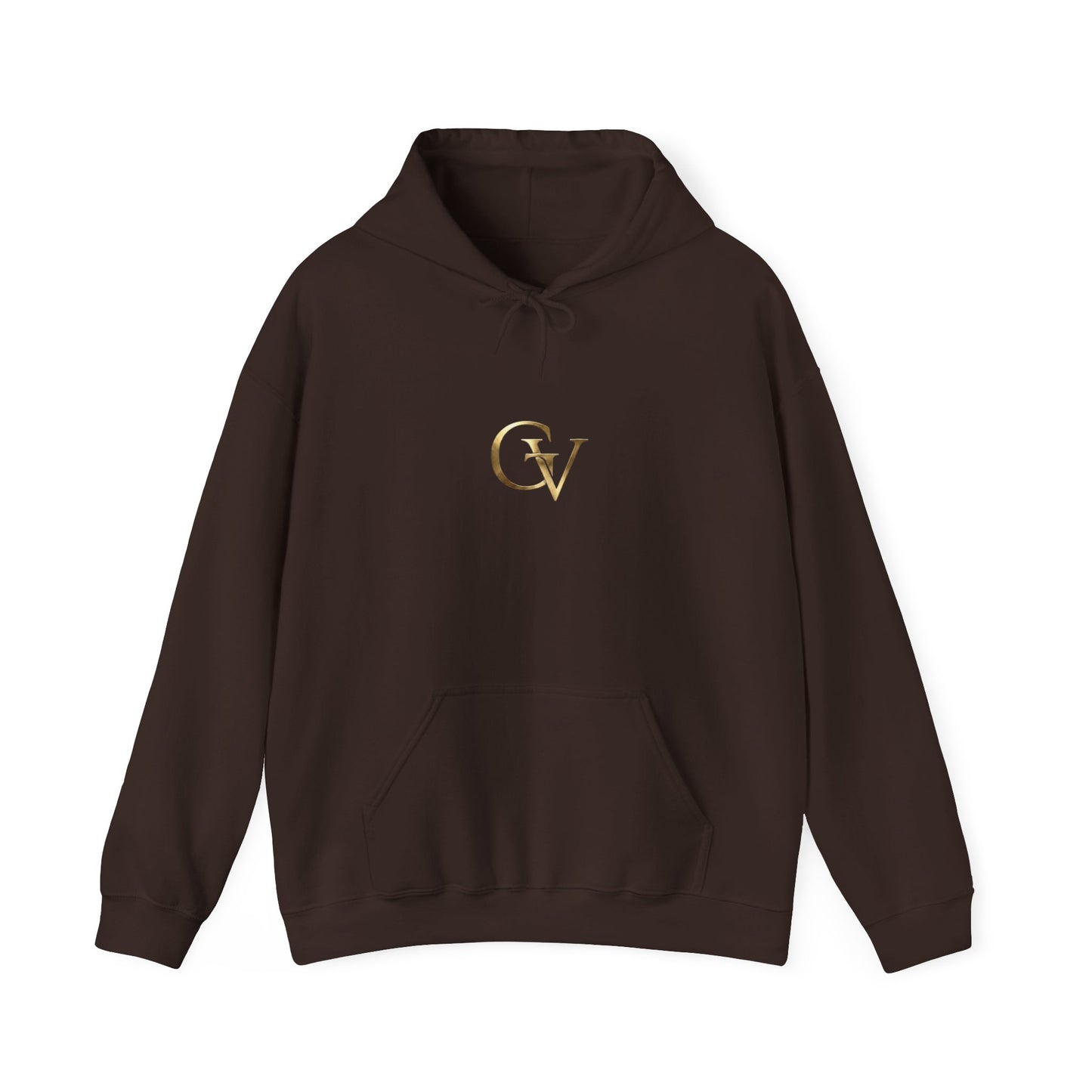 Strong in the Lord Unisex Christian Hoodie | GV Gold Monogram Collection Ephesians 6:10 Bible Verse Faith Streetwear Apparel