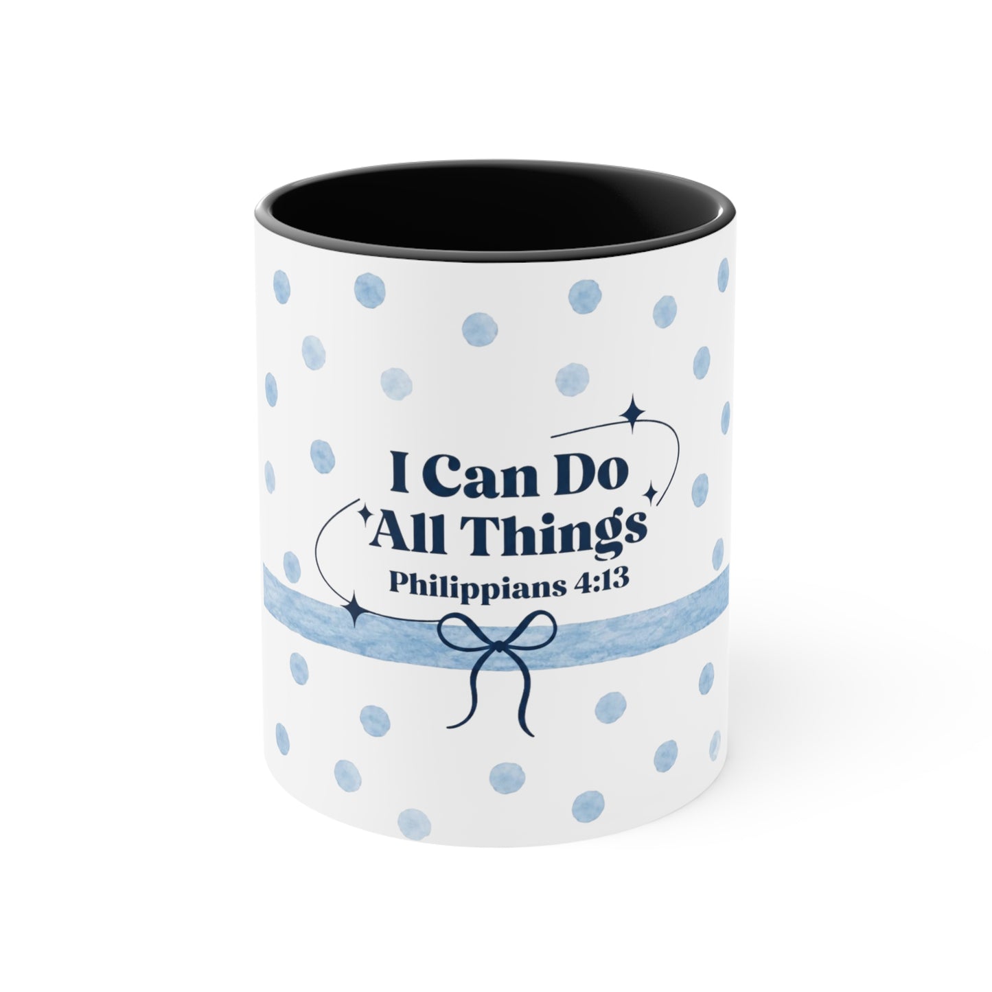 Christian Scripture Mug – I Can Do All Things Through Christ Philippians 4:13 Coffee Cup | Encouraging Faith Gift for Women, Moms, and Friends