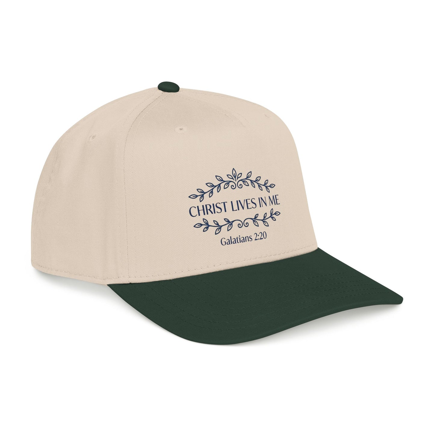 Christ Lives in Me Christian Baseball Cap – Galatians 2:20 Scripture Hat for Men and Women | Faith-Based Religious Gift | Inspirational Bible Verse Adjustable Cap